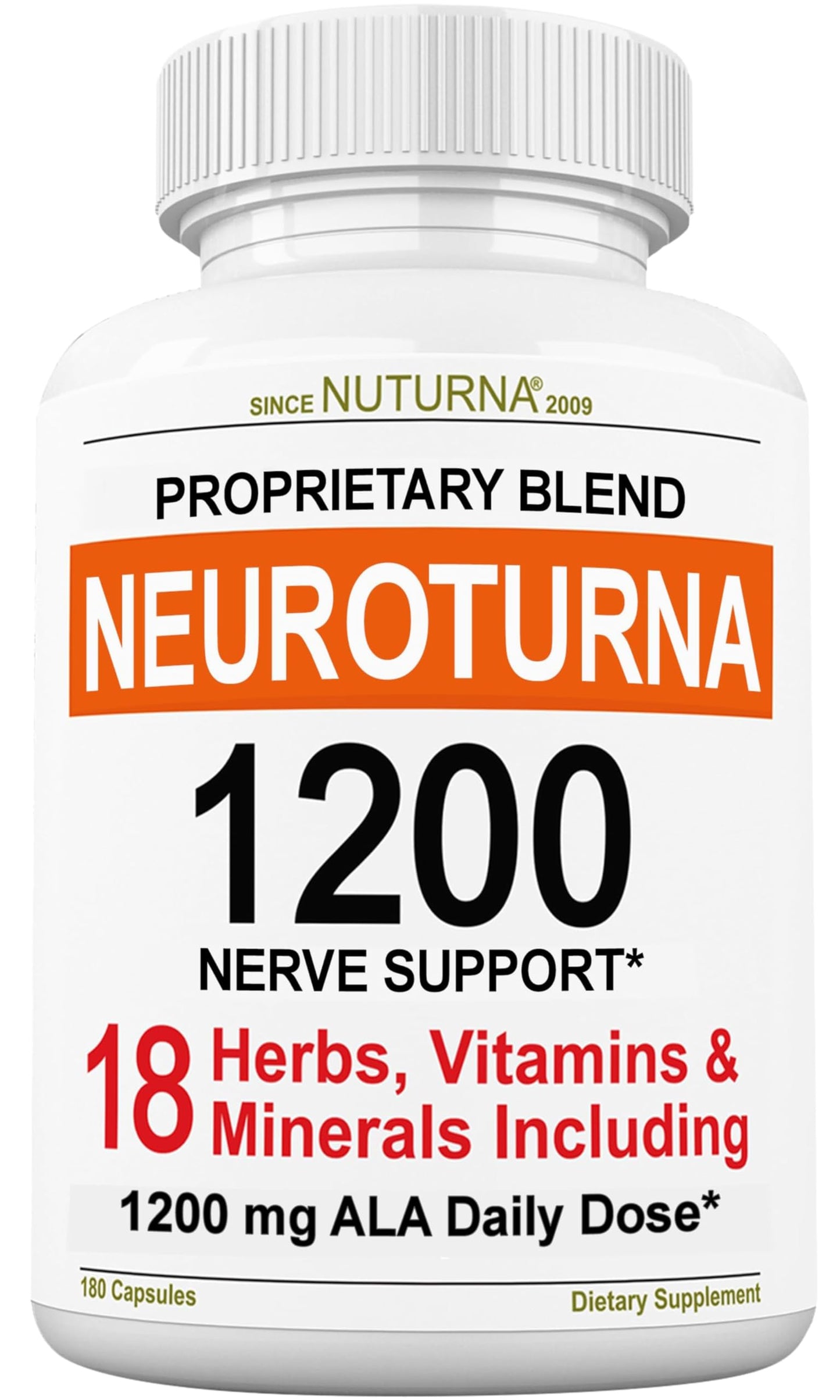 Nuturna Neuroturna Support Supplement Capsule, 180 Capsules
