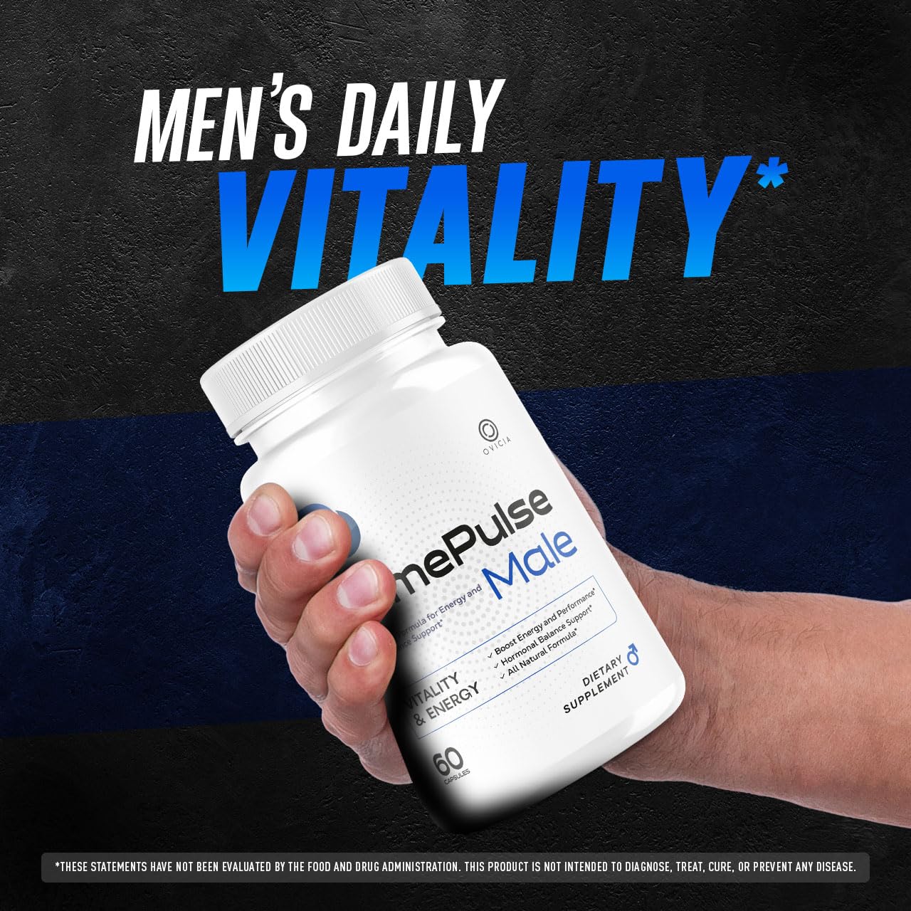 OVICIA PrimePulse Male Pills, 120 Capsules