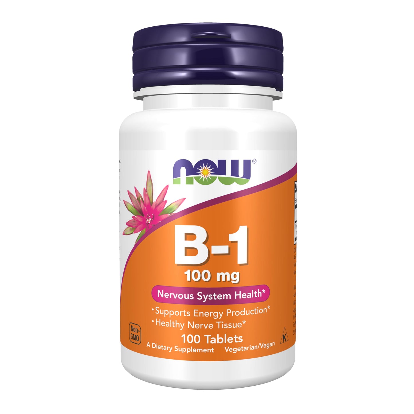 NOW Foods Vitamin B-1 100 mg Tablet, 100 Tablets