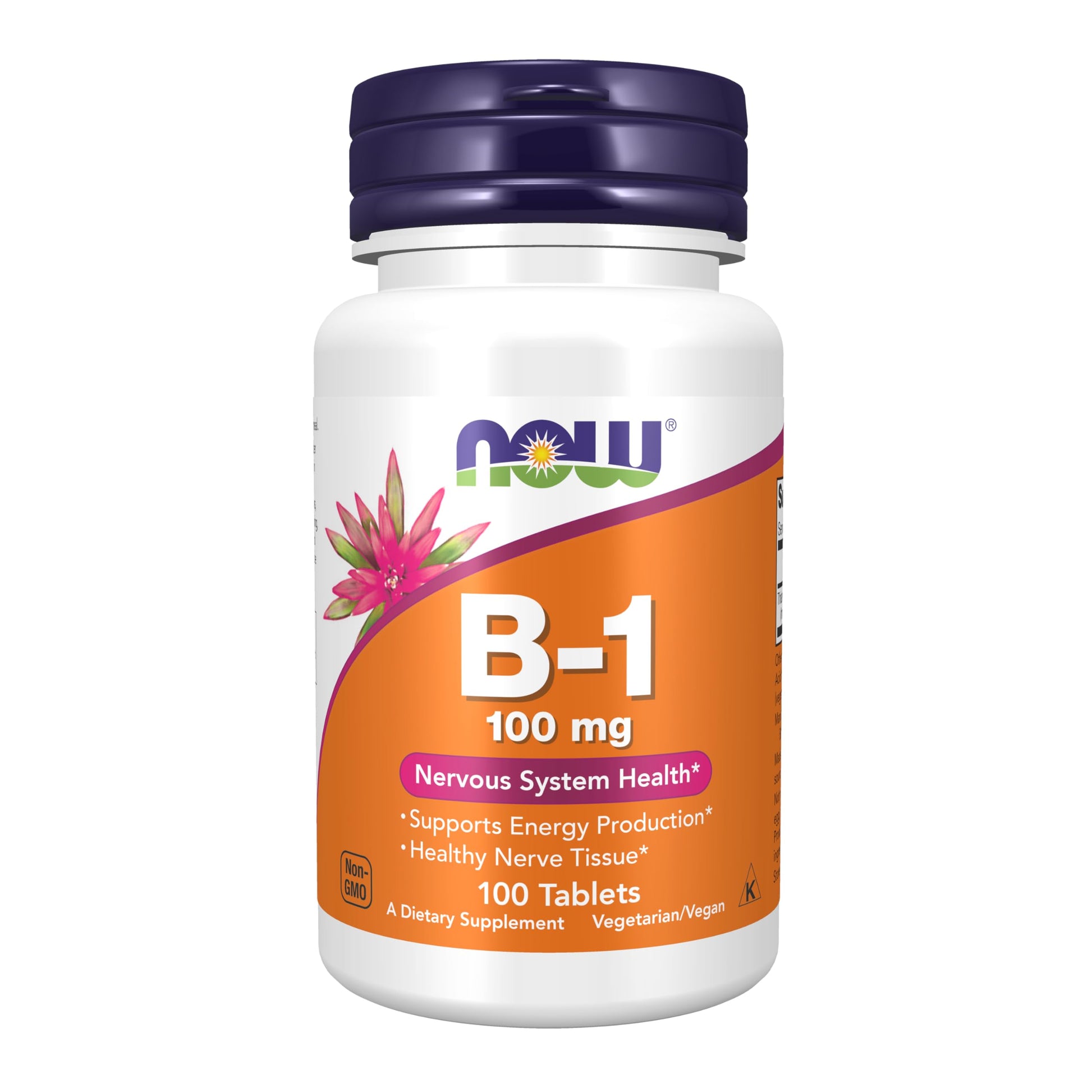 NOW Foods Vitamin B-1 100 mg Tablet, 100 Tablets