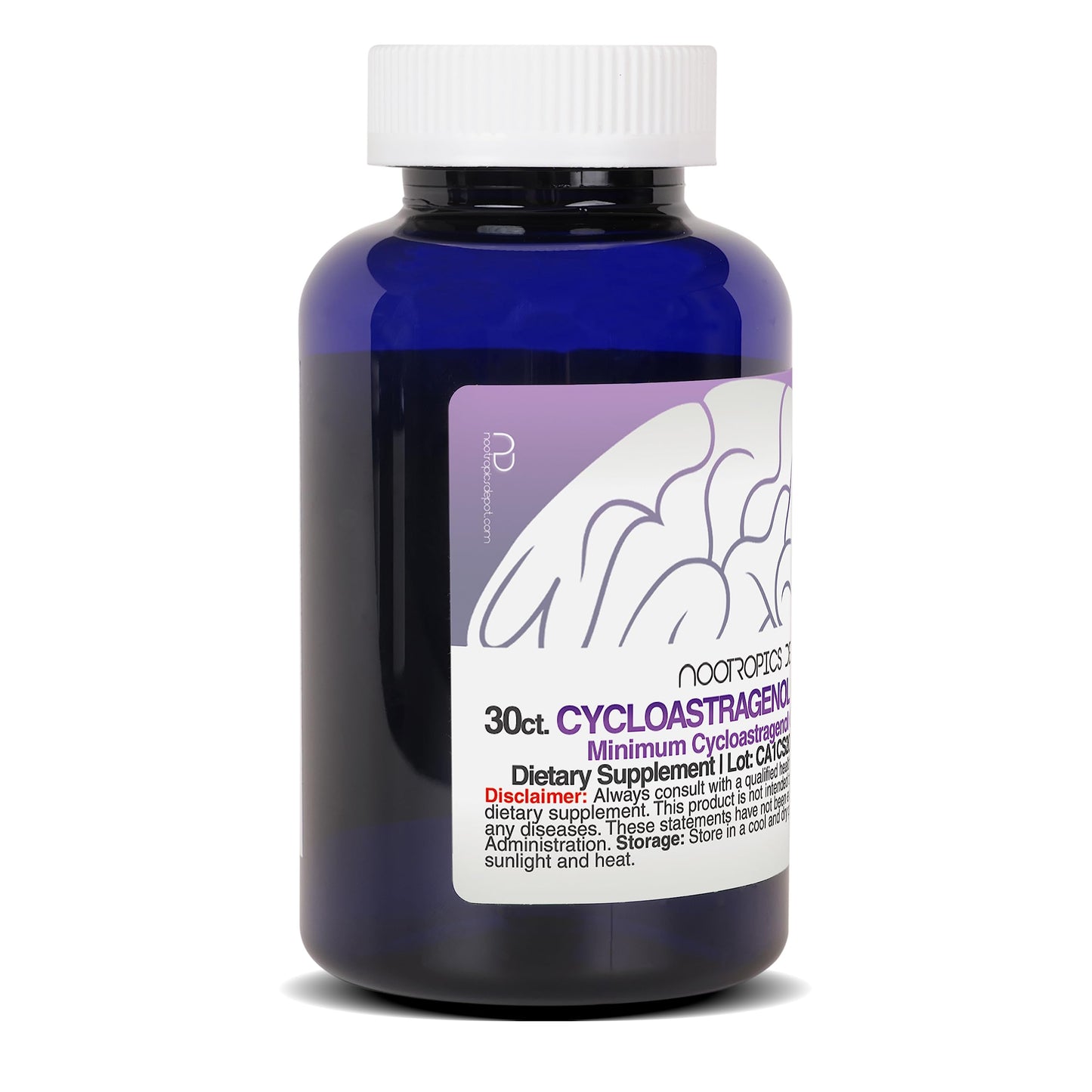 Nootropics Depot Cycloastragenol 10% 100mg Capsules, 30 Count