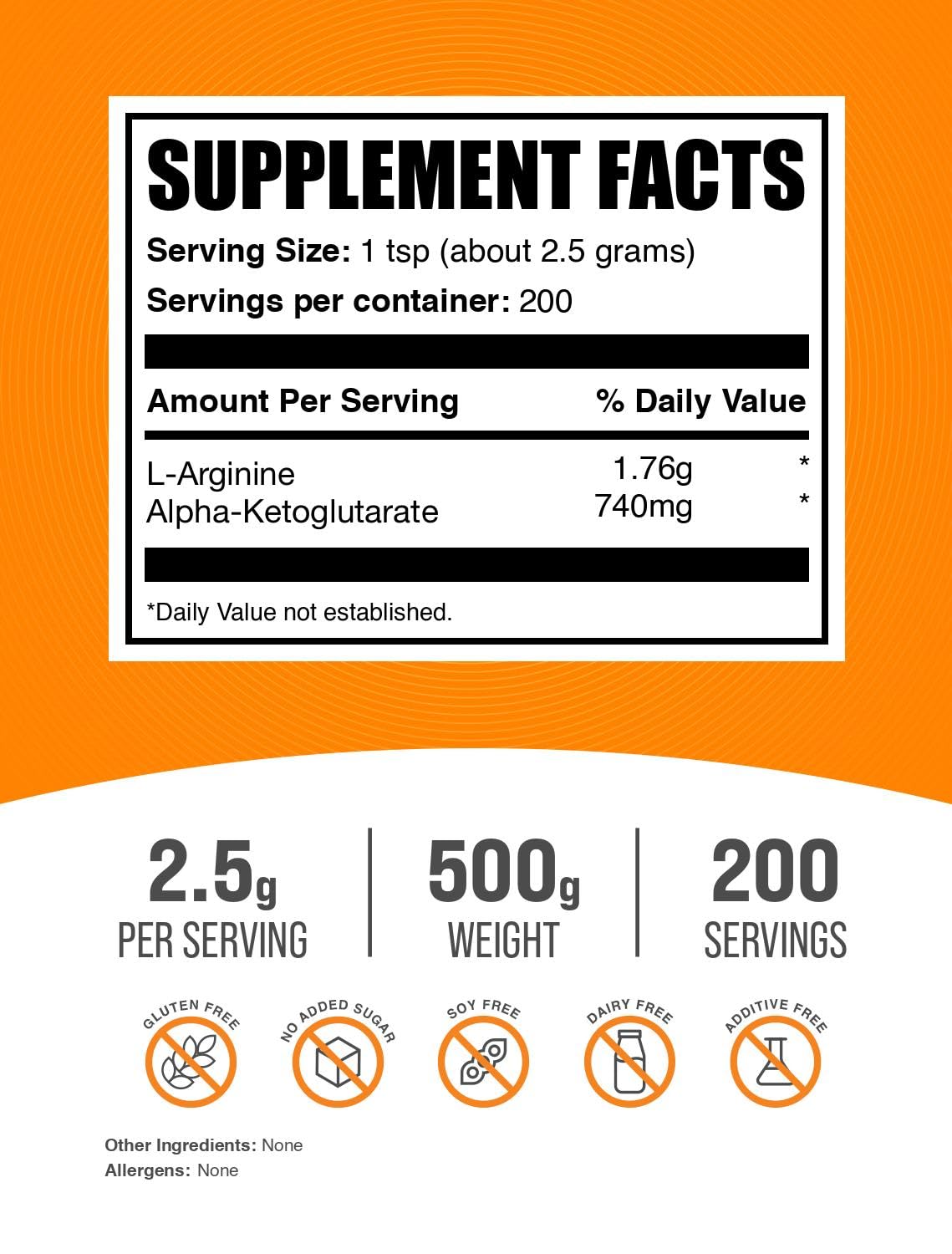 BulkSupplements AAKG Powder 500 g
