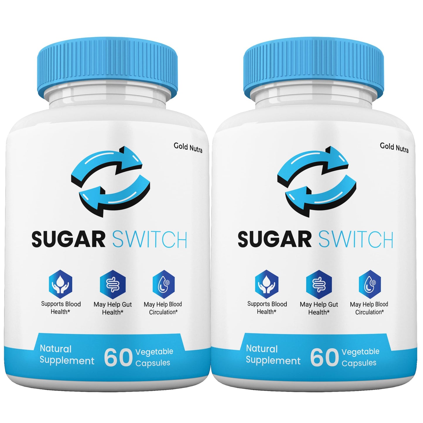 Gold Nutra SugarSwitch Capsules, 2 Capsules