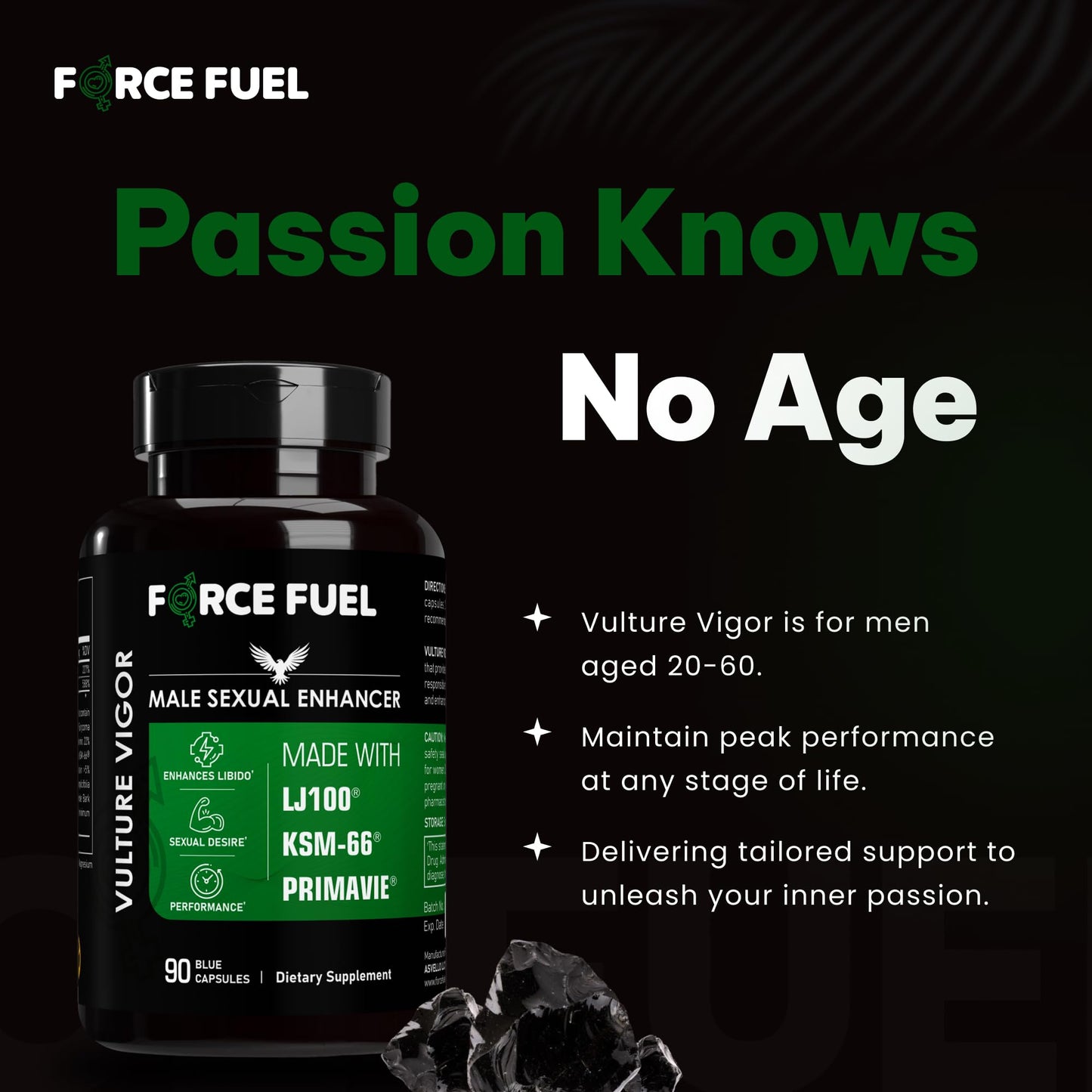 FORCE FUEL Sex Pills for Men Capsules 90 Count