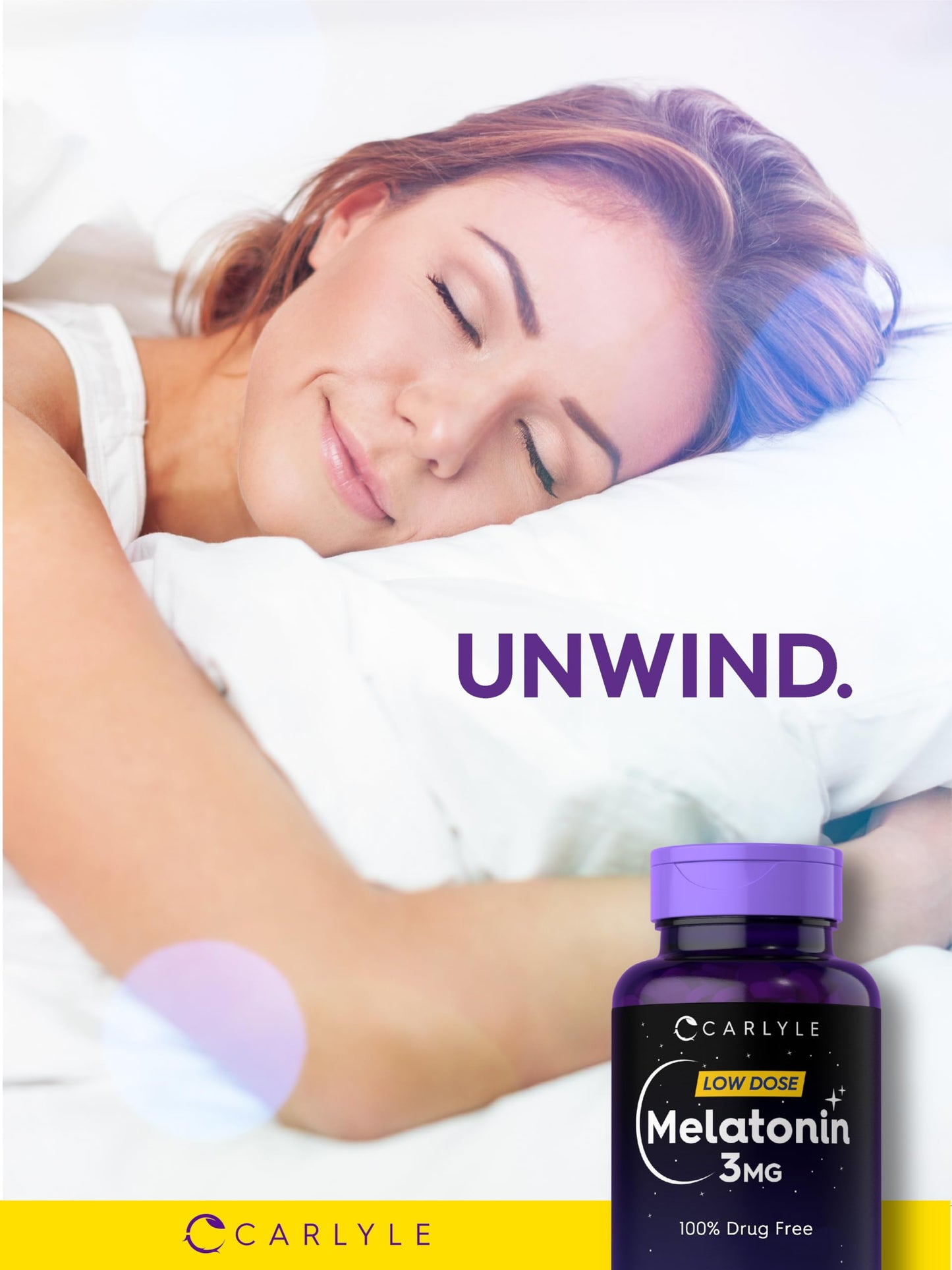Carlyle Melatonin 3mg Tablets, 300 Count