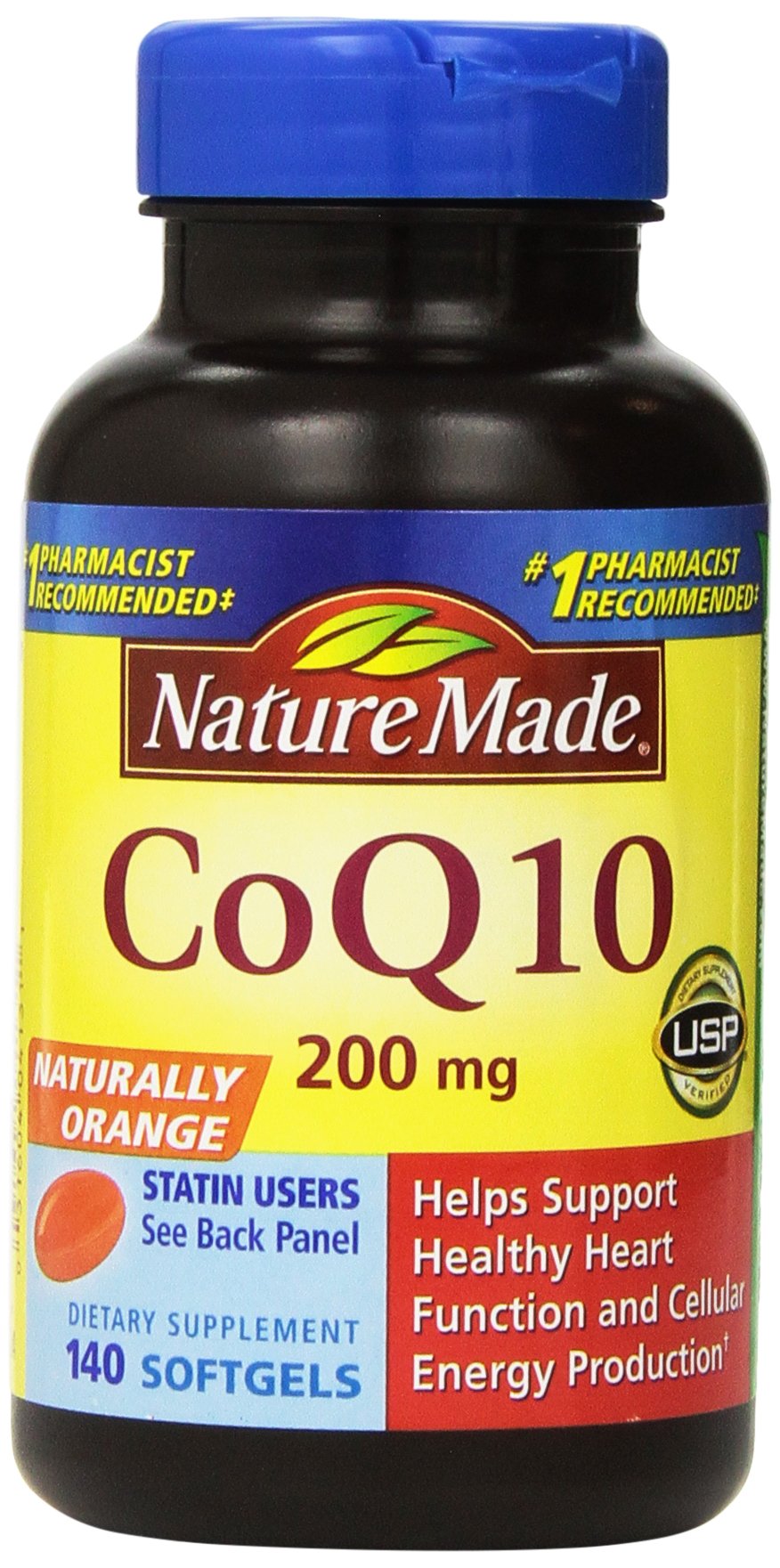 Nature Made CoQ10 Coenzyme Q10 200 mg Softgels, 280 Count