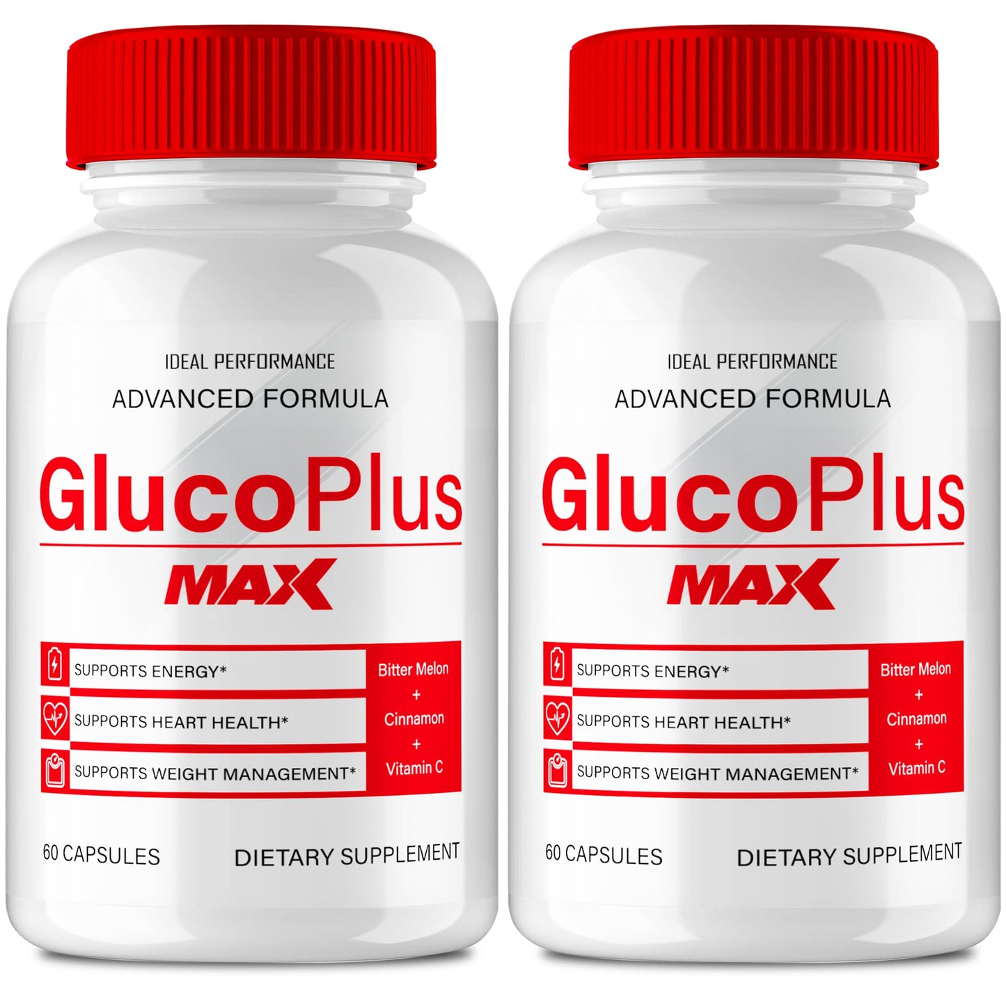 IDEAL PERFORMANCE Gluco Plus Max Advanced Blood Optimizer Formula Capsules, 120 Count
