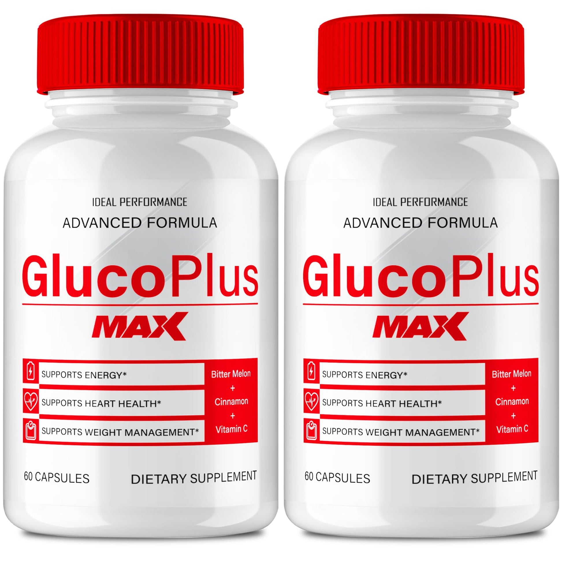 IDEAL PERFORMANCE Gluco Plus Max Advanced Blood Optimizer Formula Capsules, 120 Count