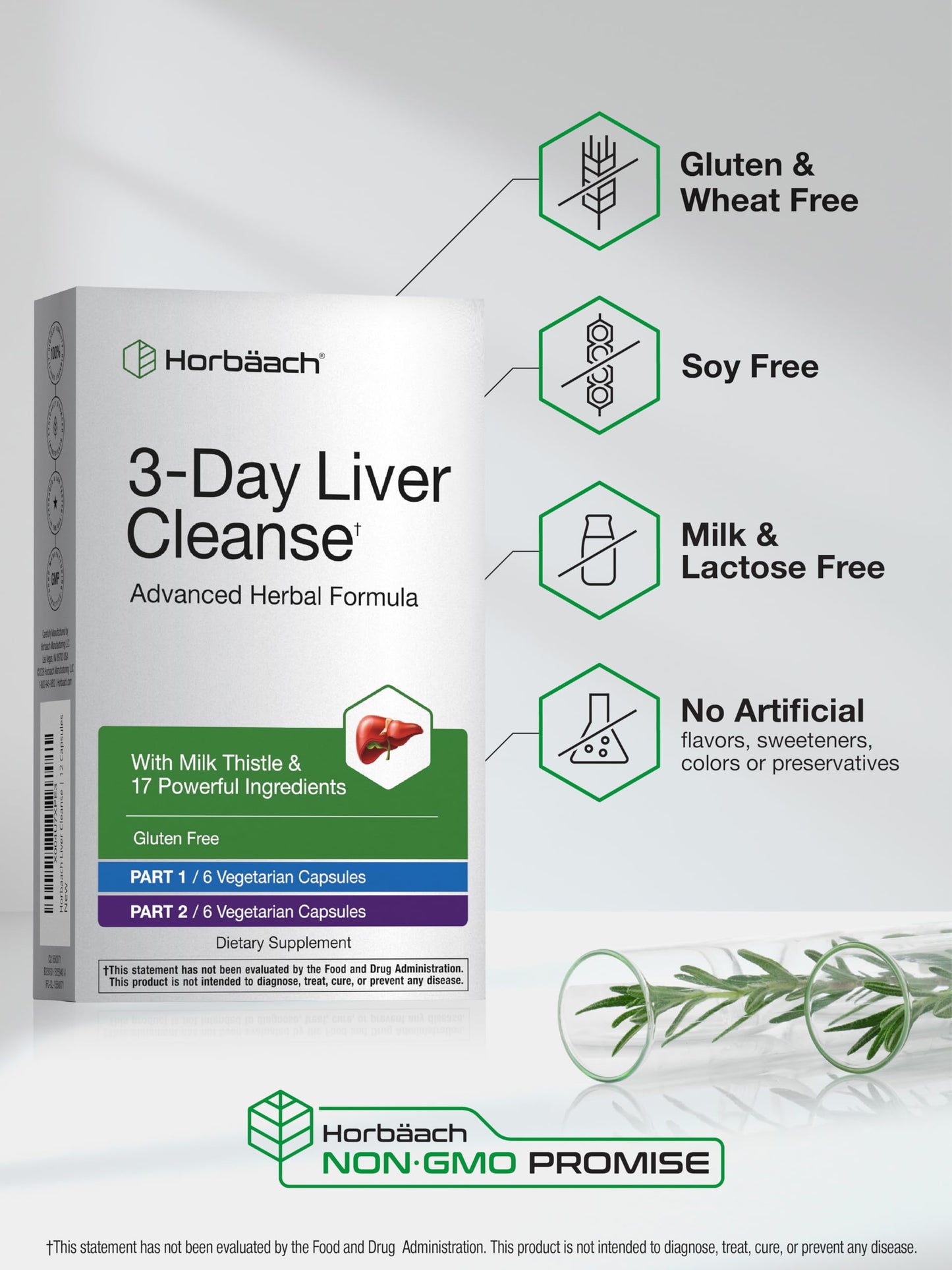 Horbäach 3-Day Liver Cleanse with Milk Thistle Capsules 12