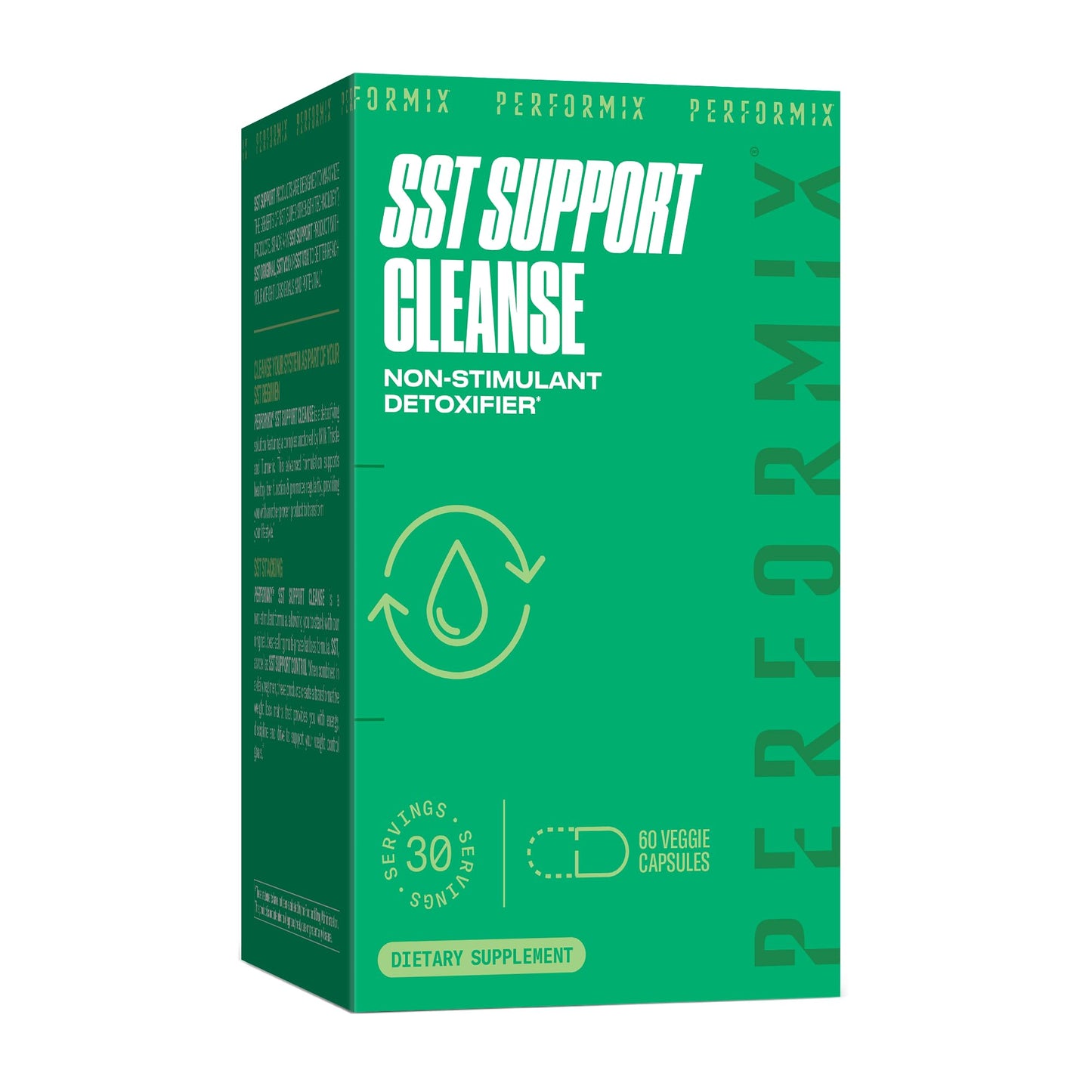 PERFORMIX SST Support Cleanse Non-Stimulant Liver Detox Capsules, 60 Count