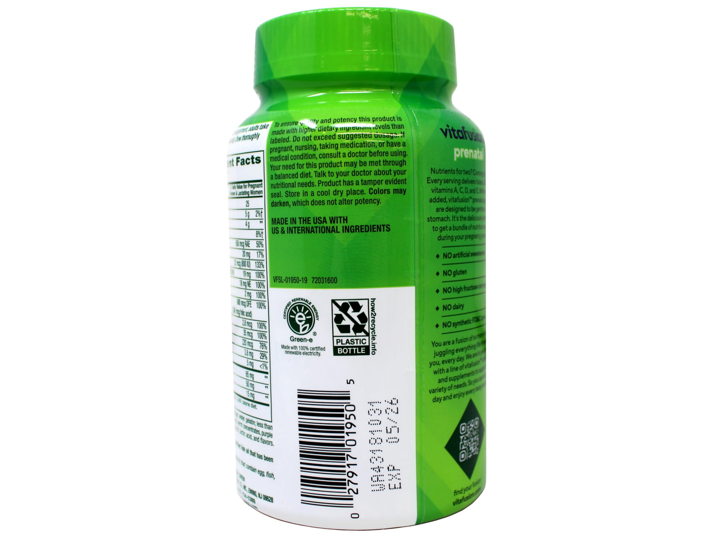Vitafusion Prenatal DHA and Folic Acid Gummy Vitamins 270 Gummies