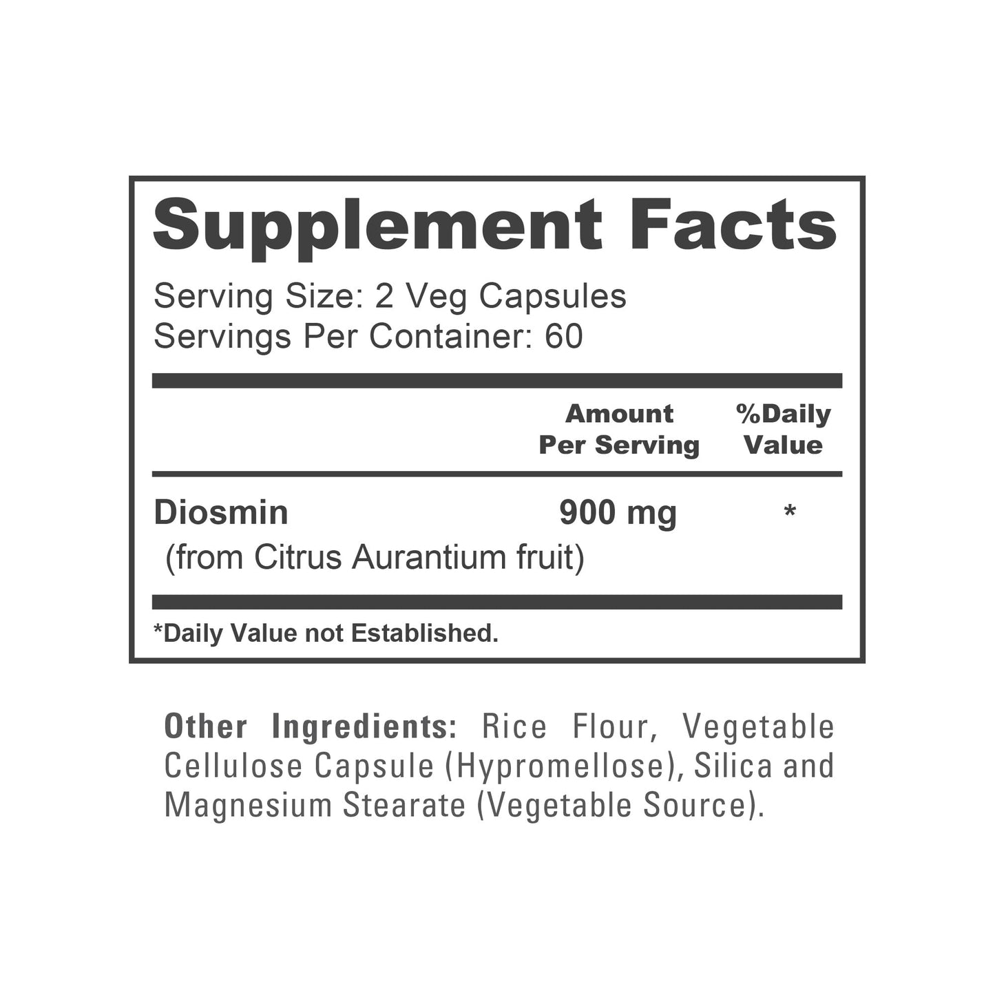 NusaPure Diosmin 900mg Capsule, 120 Count