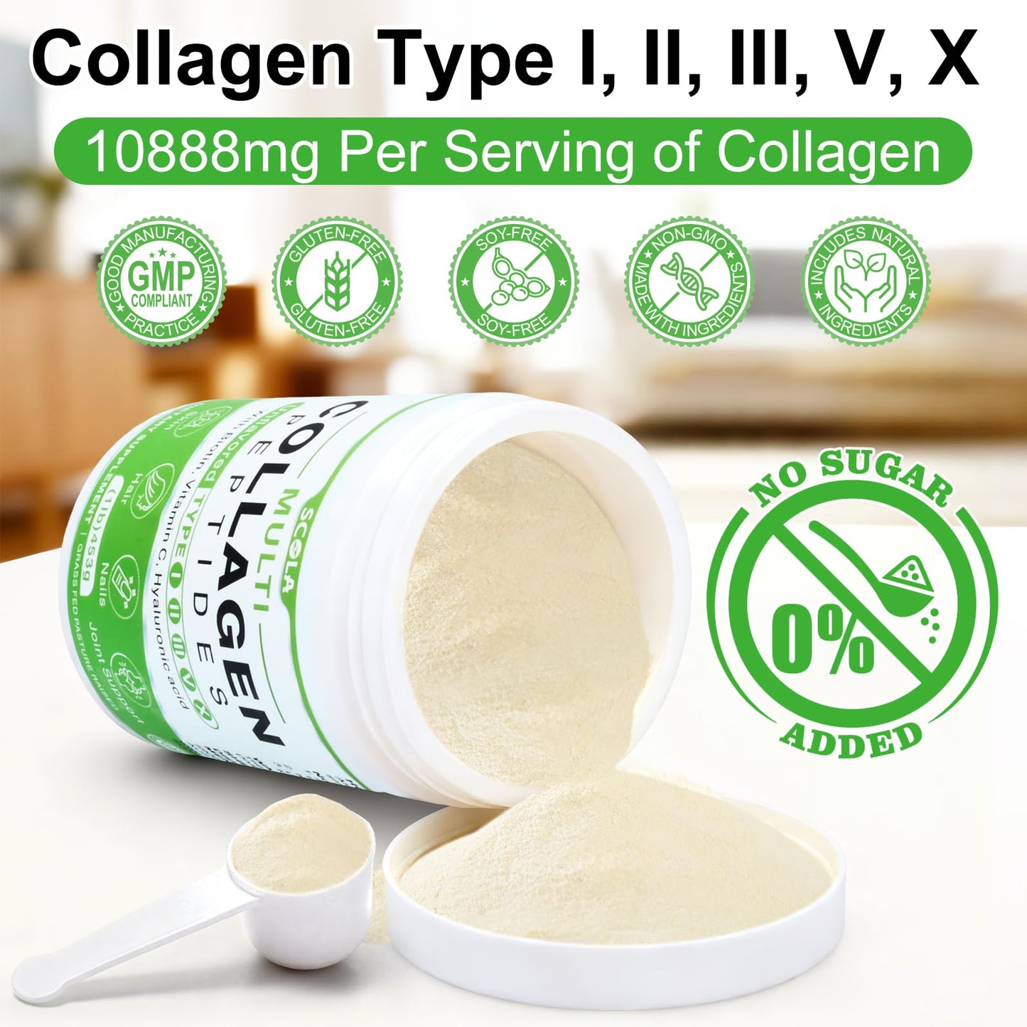 SCOLA Collagen Peptides Powder, 16