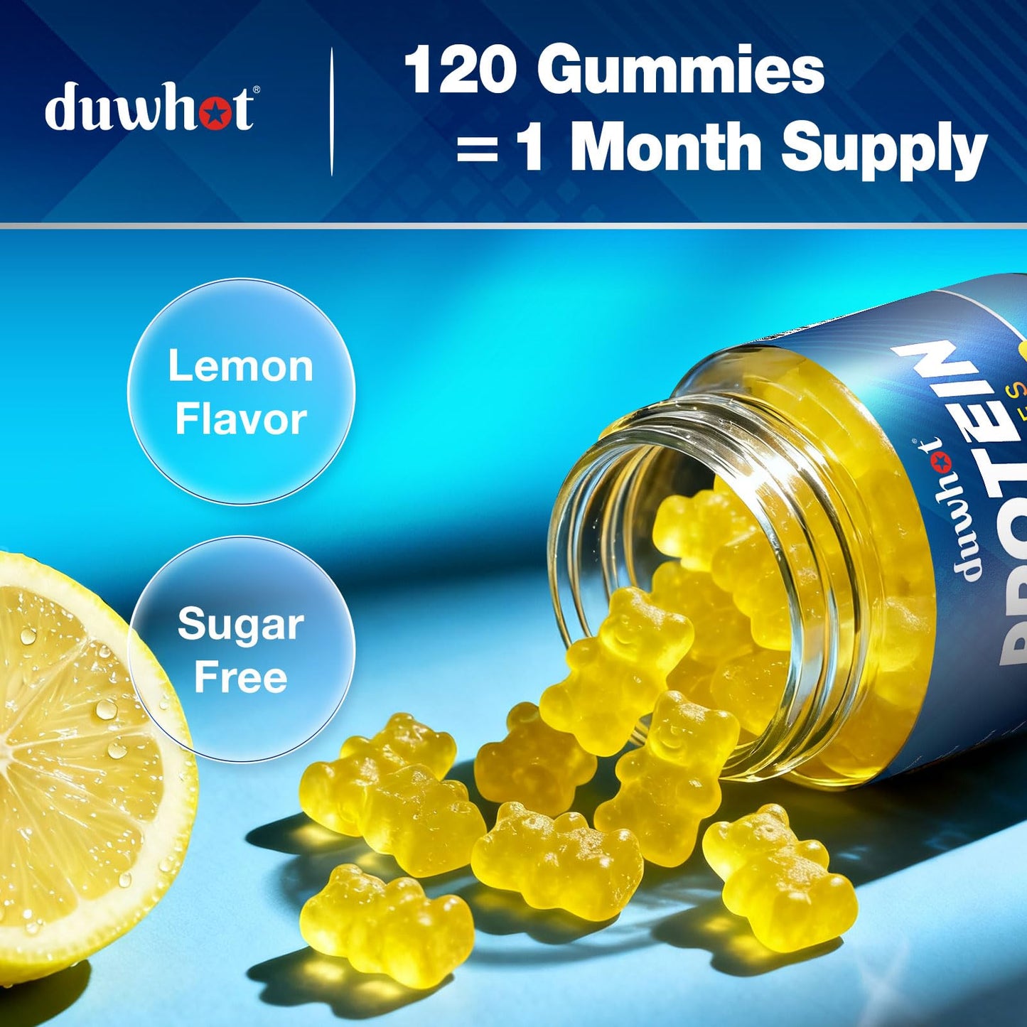 duwhot Whey Protein Gummies 14.4 oz
