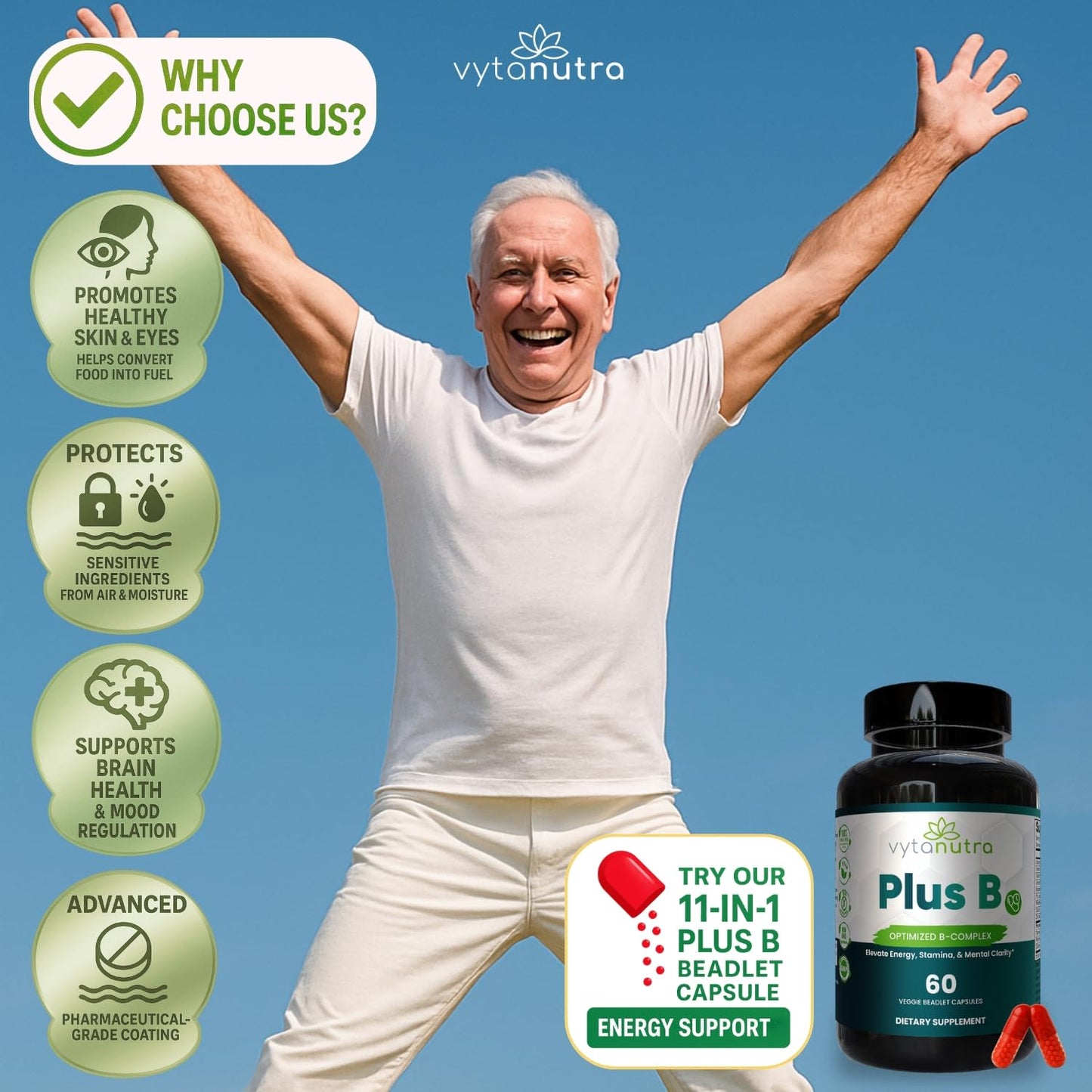 Vytanutra Plus B 11-in-1 Beadlet Capsule, 60 Count