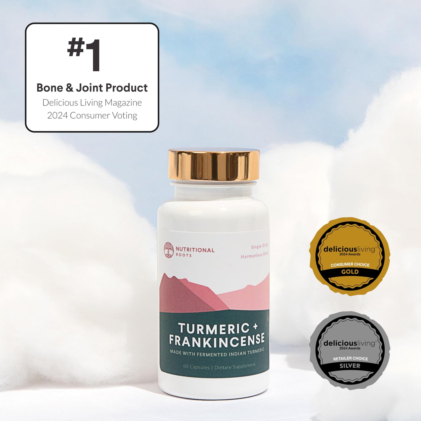 Nutritional Roots Turmeric Curcumin Boswellia Anti Inflammatory Capsules 60