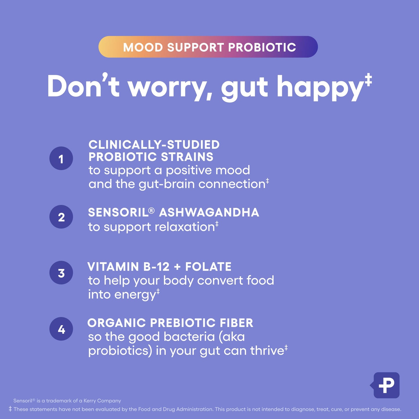 Physician's CHOICE Mood Support Probiotic Capsule, 30 Capsules