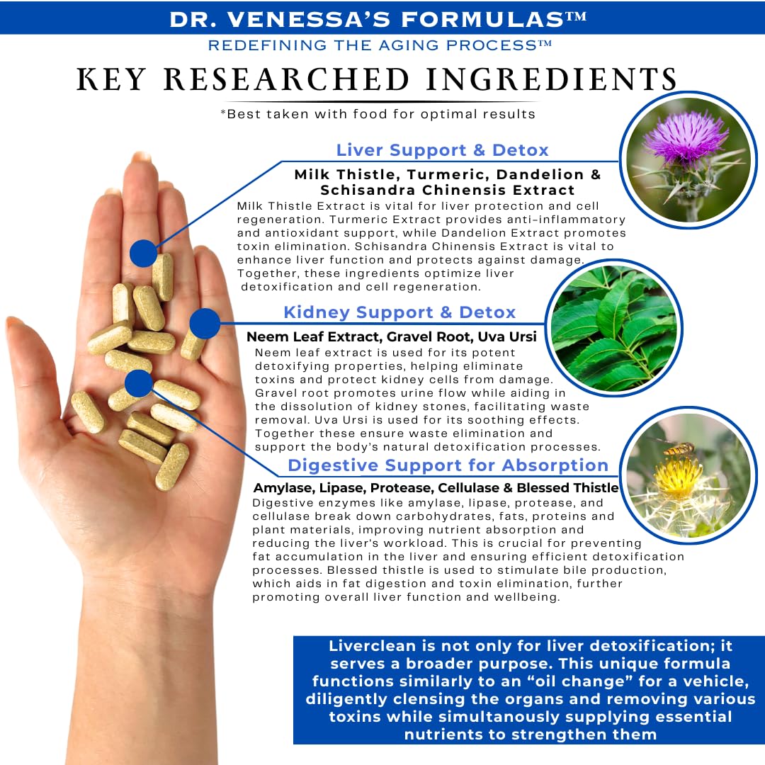 Dr. Venessa’s Formulas Liverclean Tablet 100