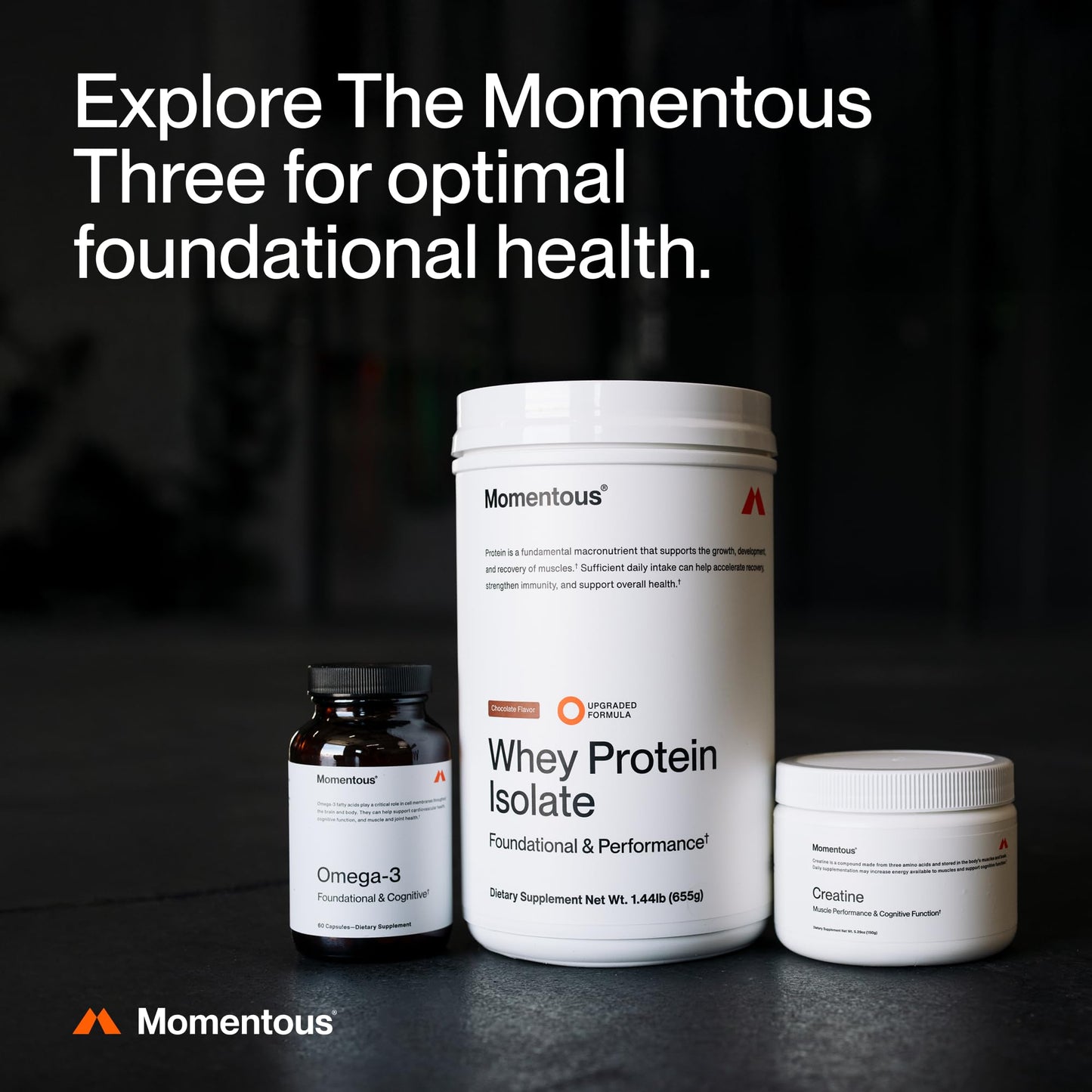 Momentous Creatine Monohydrate Powder, 30 Servings