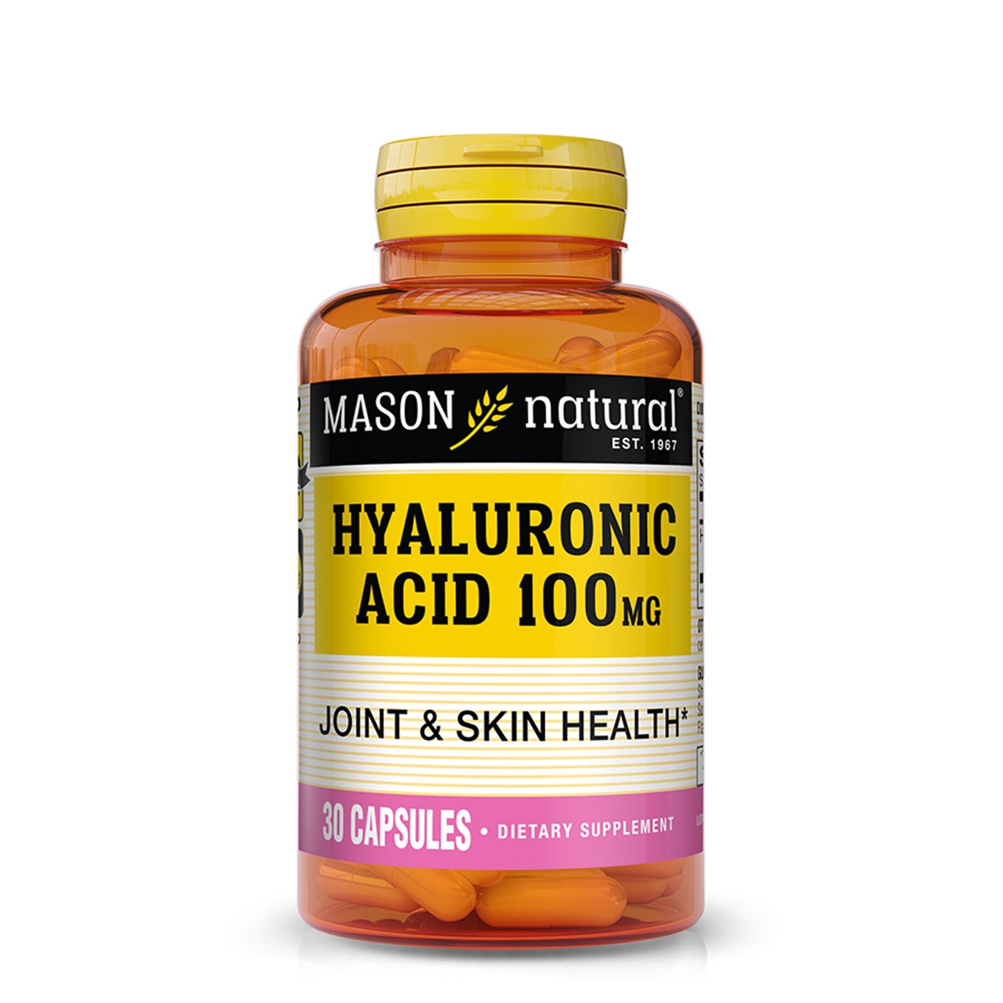 Mason Natural Hyaluronic Acid 100 mg Capsules, 30 Count
