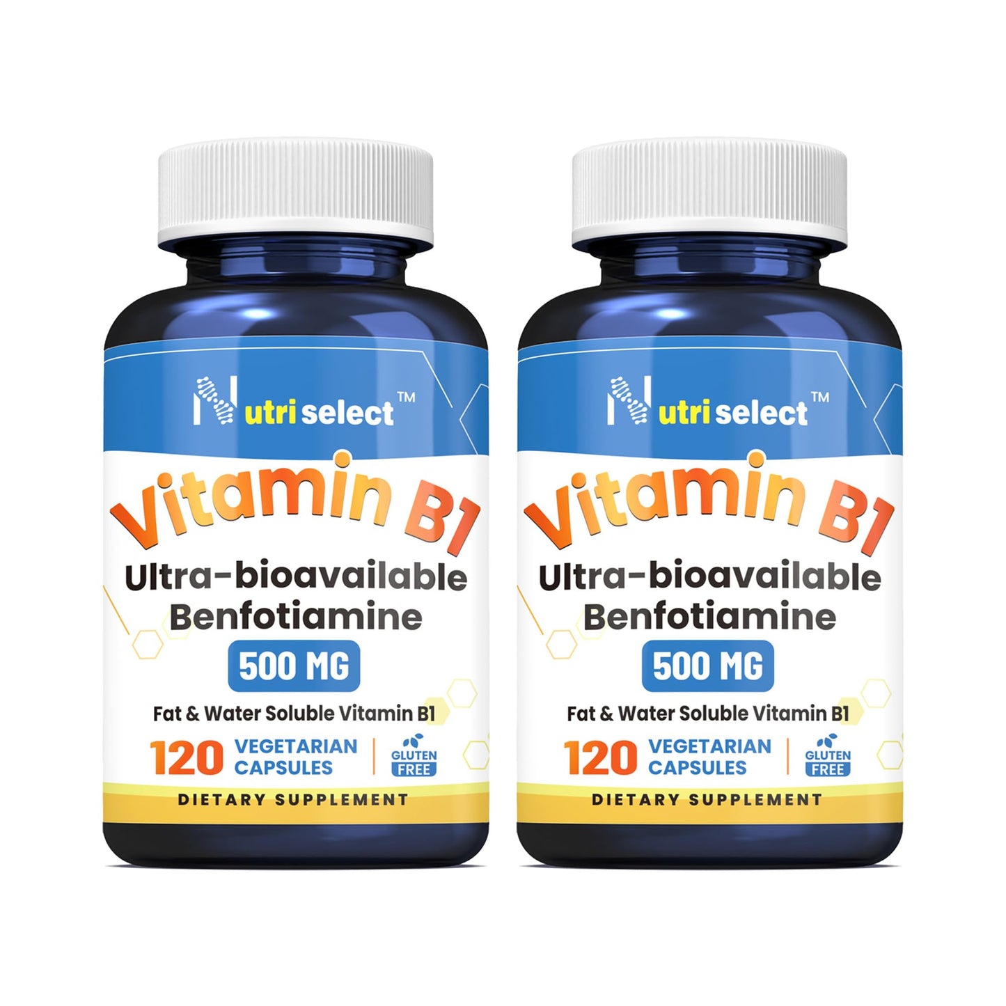Nutriselect Vitamin B1 500mg with Benfotiamine Capsule, 120 Capsules