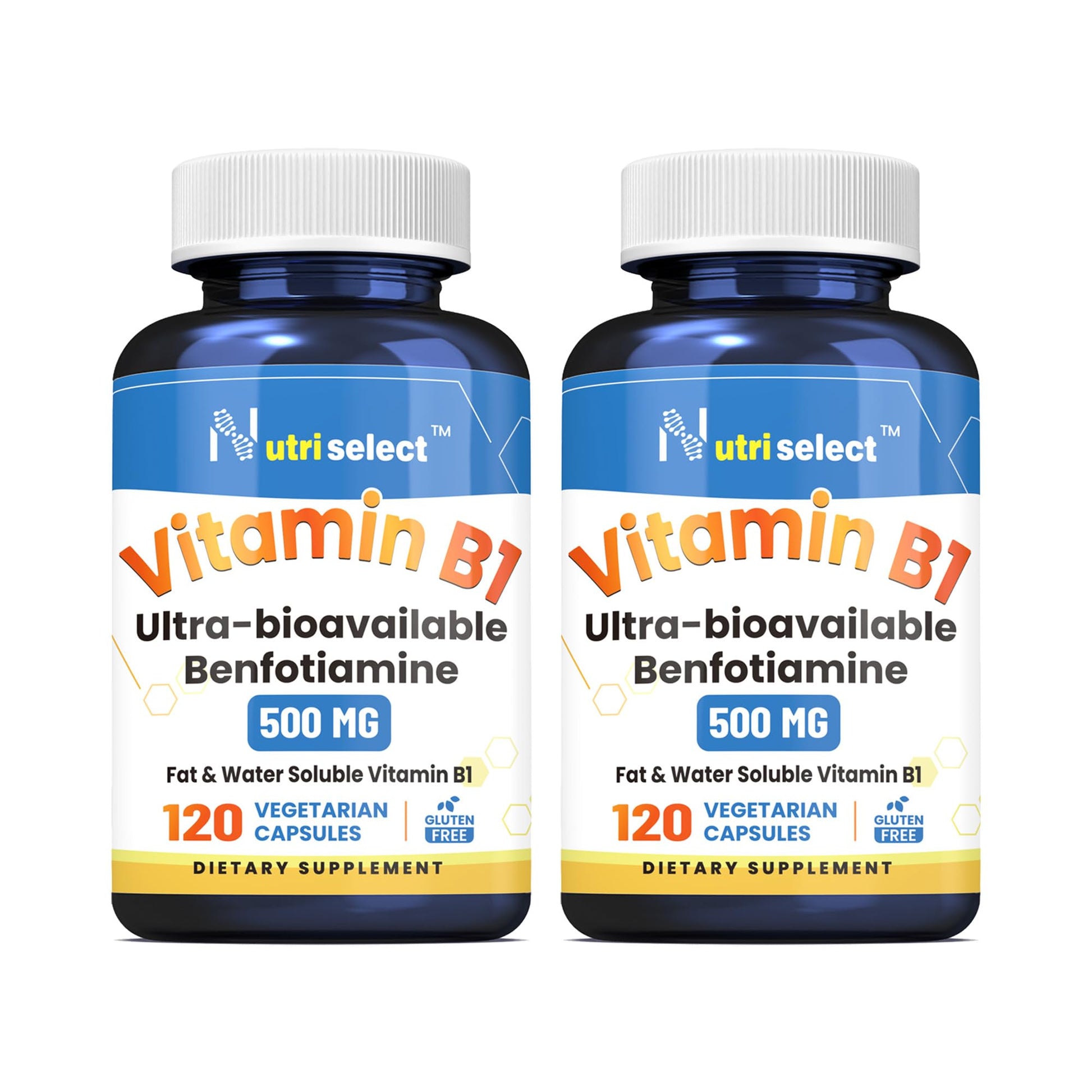 Nutriselect Vitamin B1 500mg with Benfotiamine Capsule, 120 Capsules