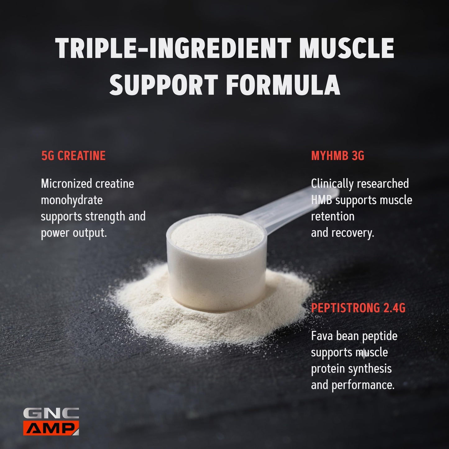 GNC AMP Creabolic Creatine Monohydrate Powder 14.4 Ounce