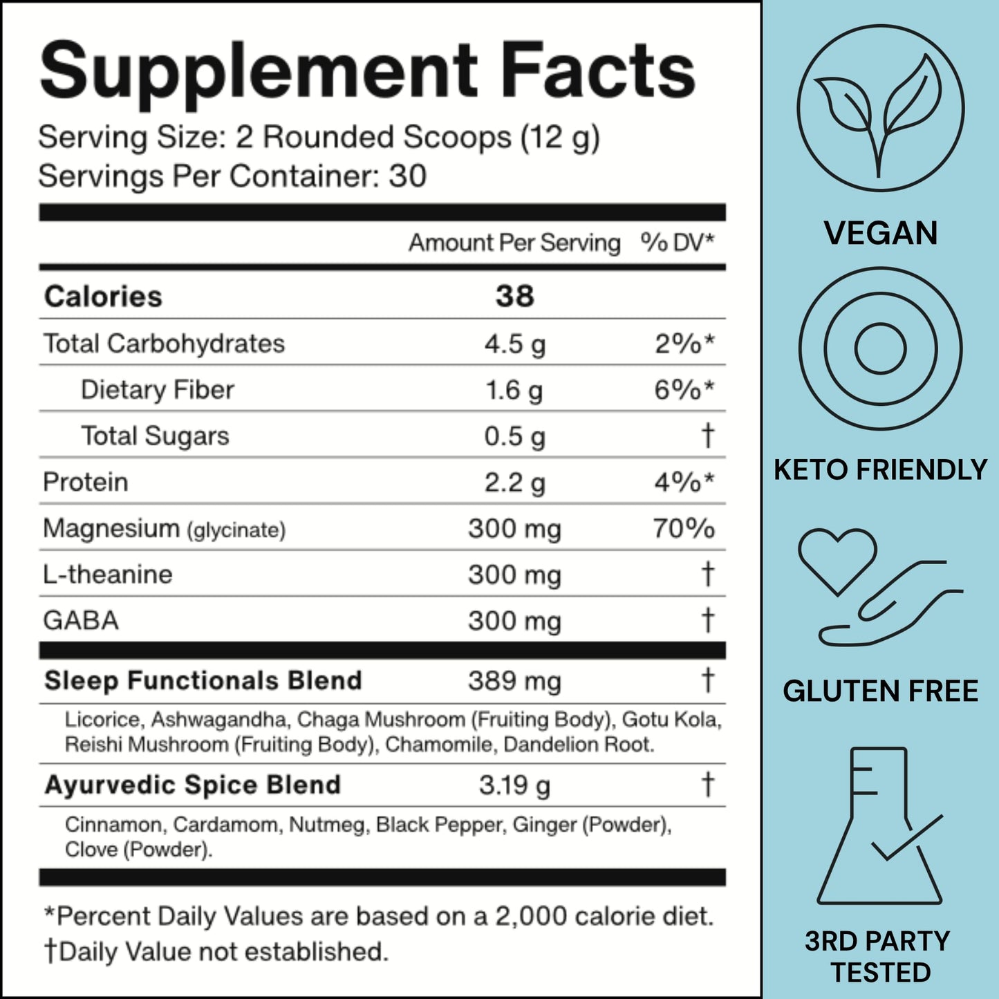 FORIA Shuteye Chai Magnesium Powder Supplement, 12.7 Ounce
