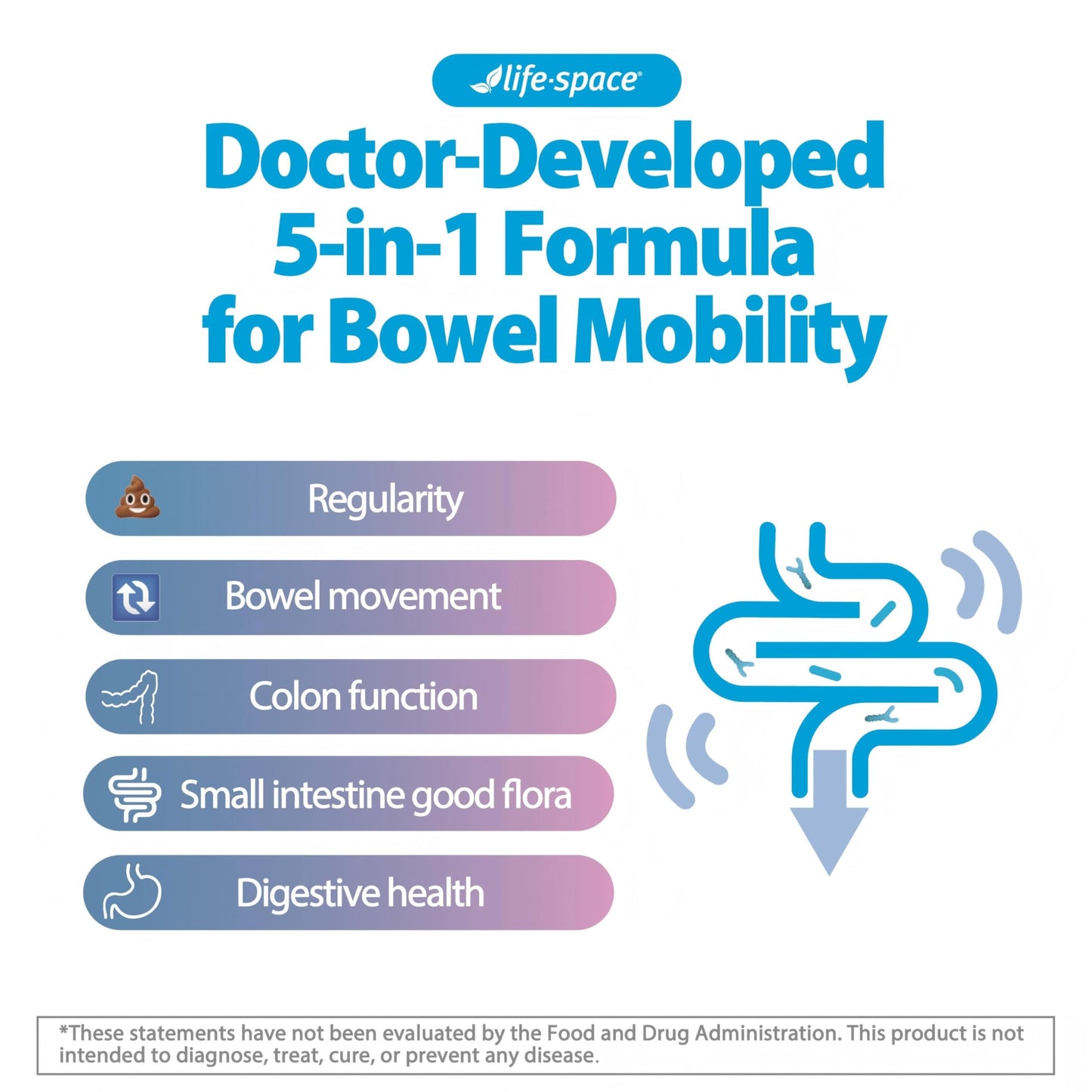 Life-Space Bowel Biotic Probiotics Capsule, 30 Count