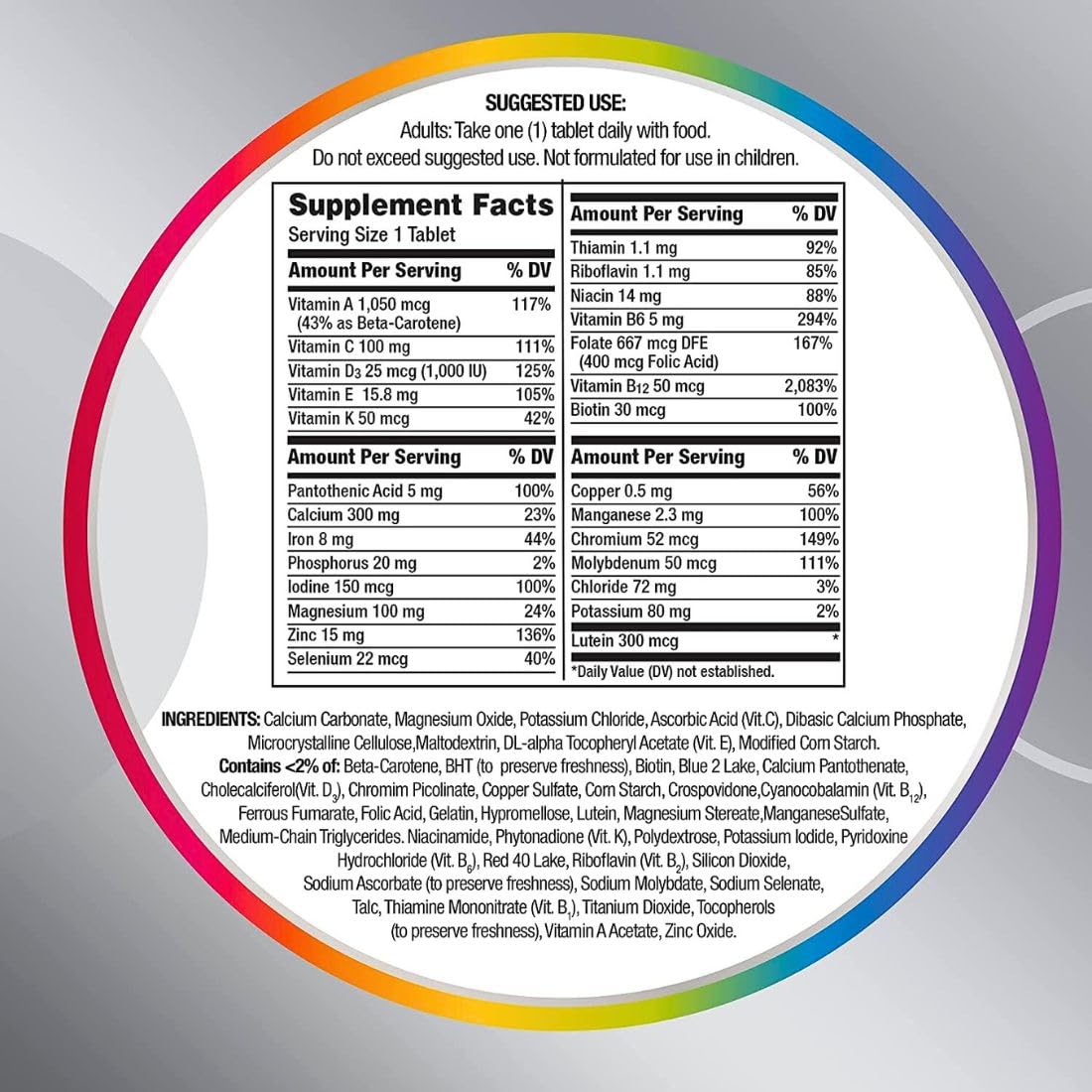Centrum Silver Women 50+ Multivitamin Multimineral Tablet 250 Count