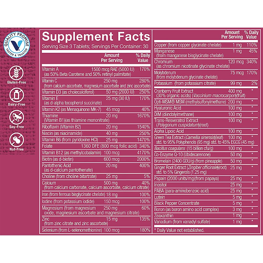 The Vitamin Shoppe Ultimate Woman's Gold Multivitamin, 90 Tablets