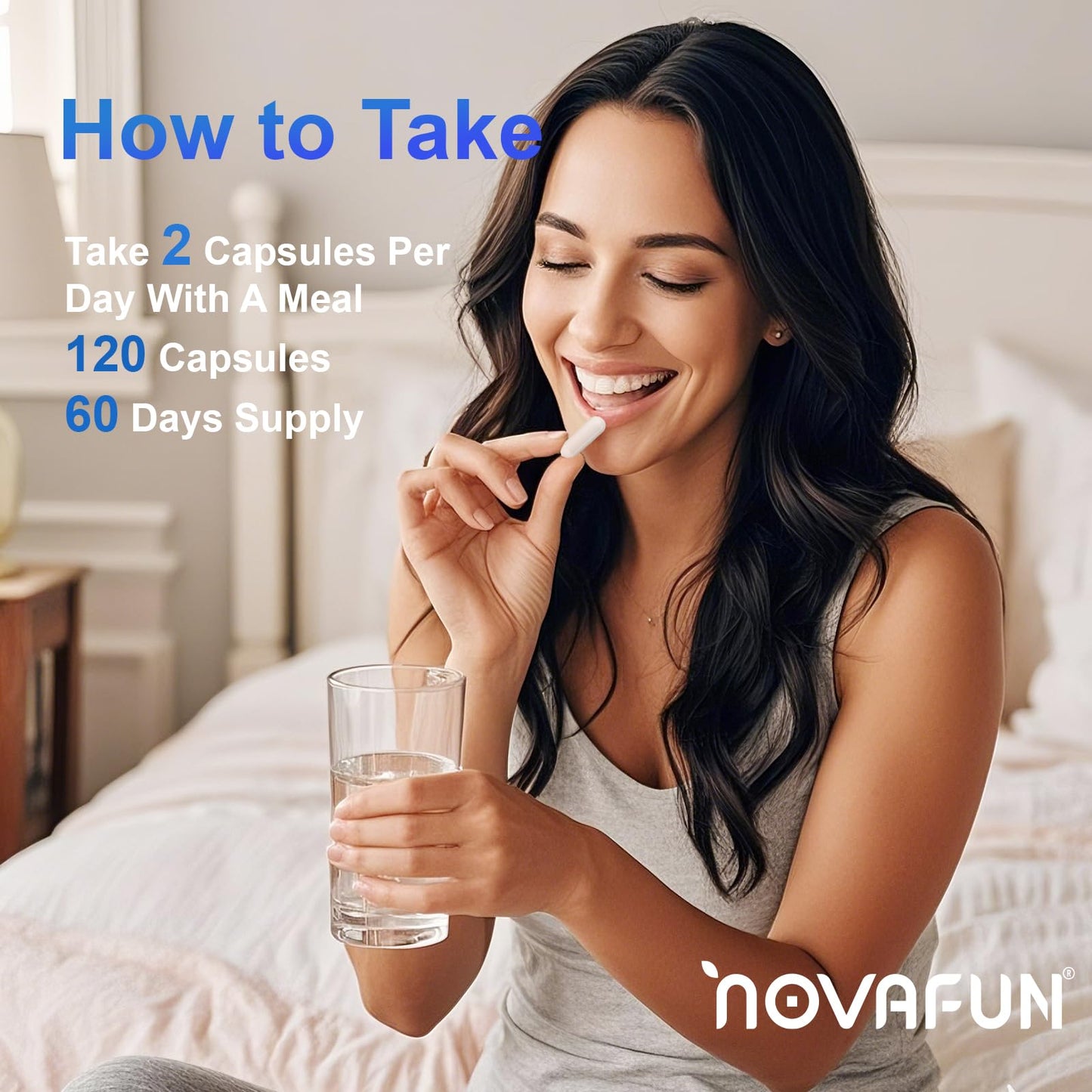 Novafun Magnesium B6 Supplement 120 Capsules
