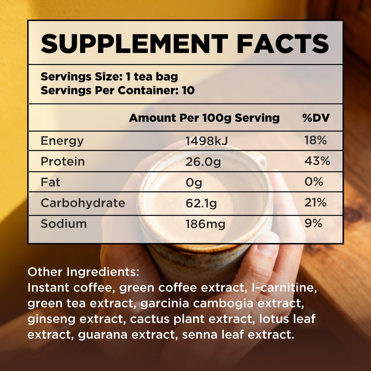 Feelherbs Green Coffee Beans Extract Powder 3.5 oz