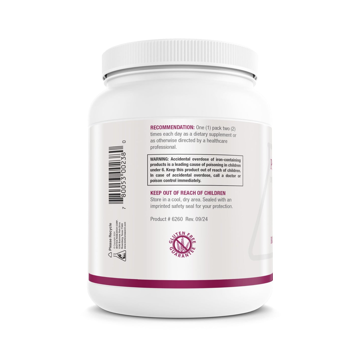 Biotics Research Pre Natal Packs Pre Natal Nutrition Support, Post Natal Formula Capsules, 60 Capsules