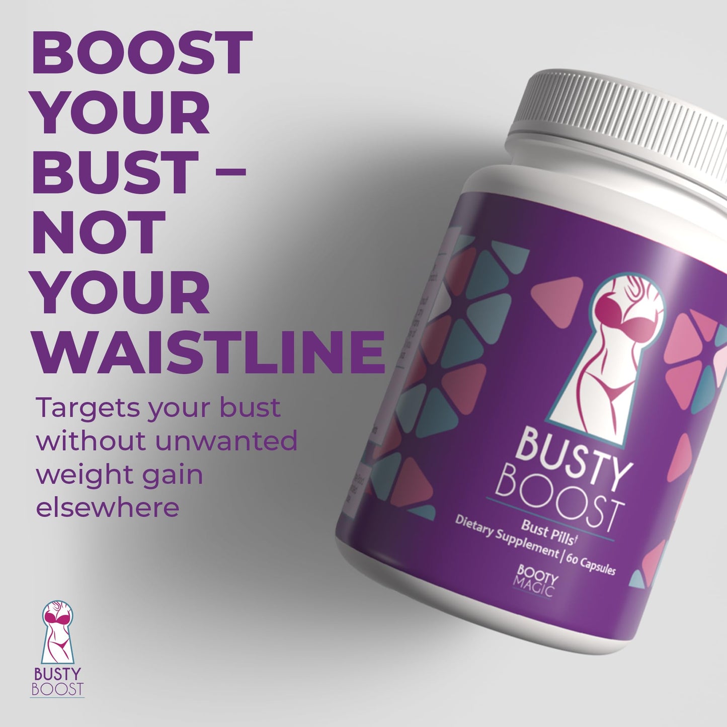 Booty Magic Busty Boost Breast Enhancement Pills Capsule 60 Count