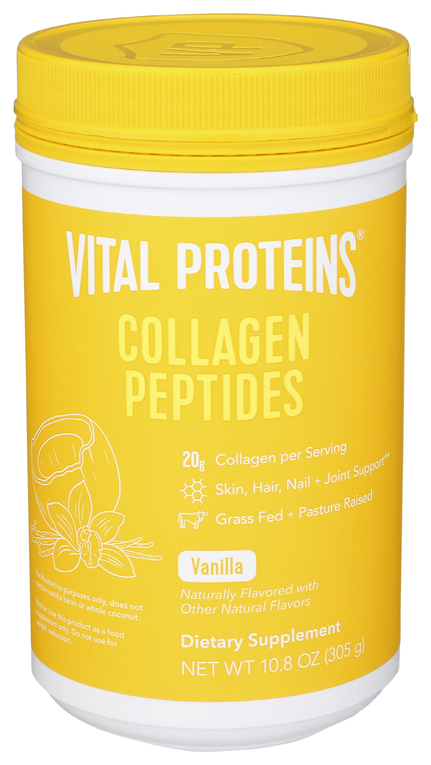 Vital Proteins Vanilla Coconut Water Collagen Peptides Powder, 10.8 oz