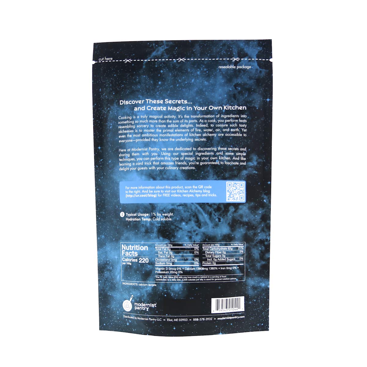 Modernist Pantry Pure Calcium Lactate Powder 14 oz