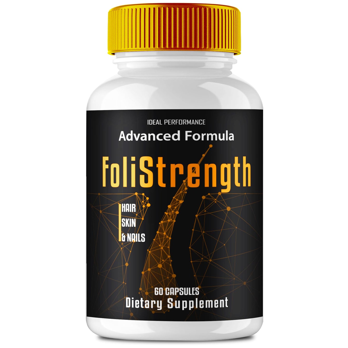 IDEAL PERFORMANCE Foli Strength Hair Skin and Nails Vitamins Capsules, 60 Count