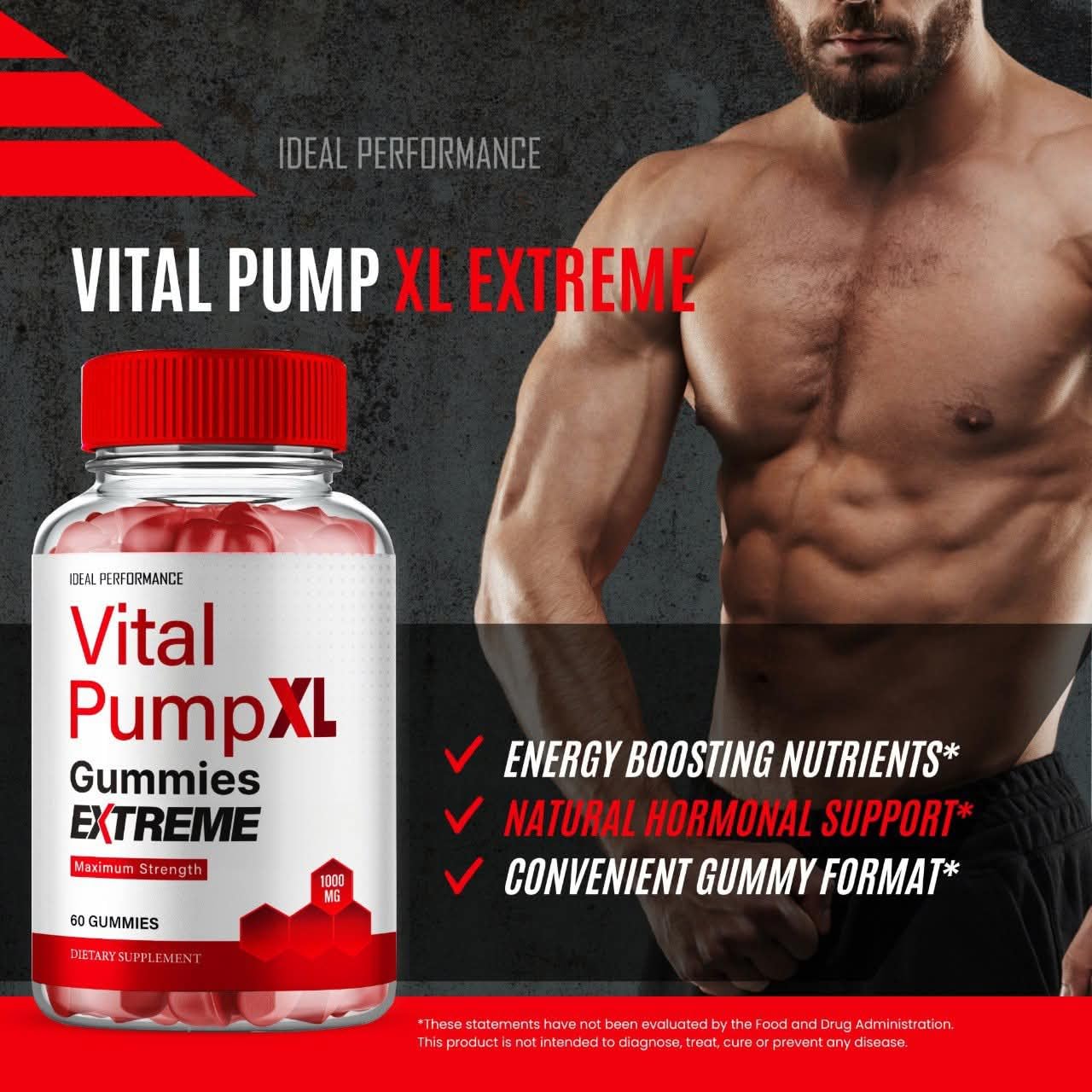 IDEAL PERFORMANCE Vital PumpXL Gummies 120 Count