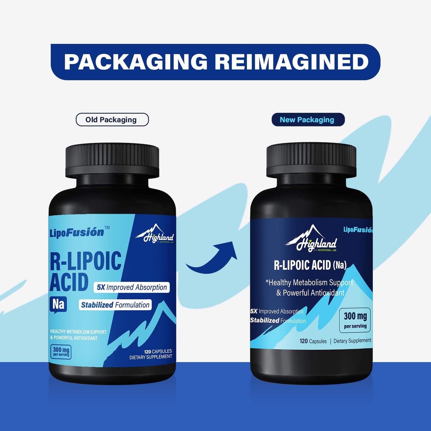 LipoFusión Lipoic Acid (Na) 300mg per Serving, 120 Capsules
