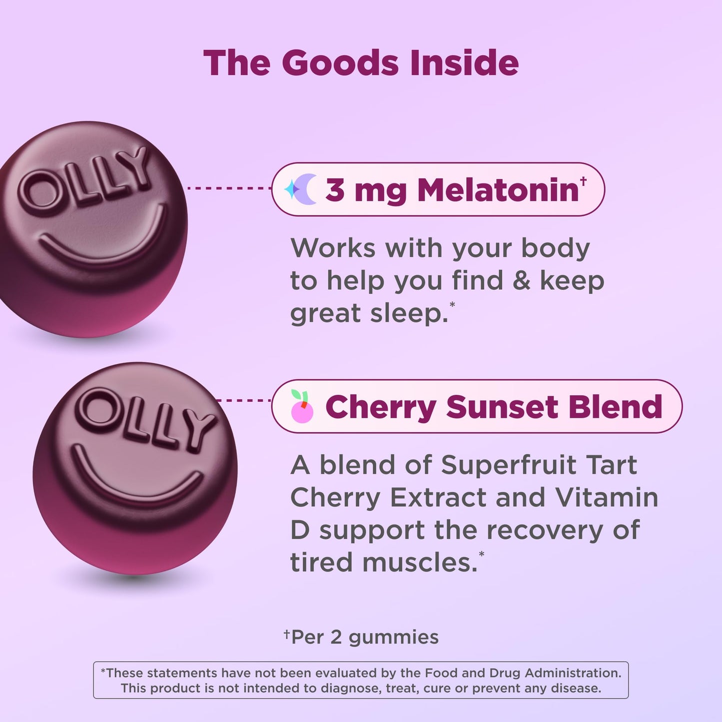 OLLY Muscle Recovery Sleep Gummies Gummy 40 Count