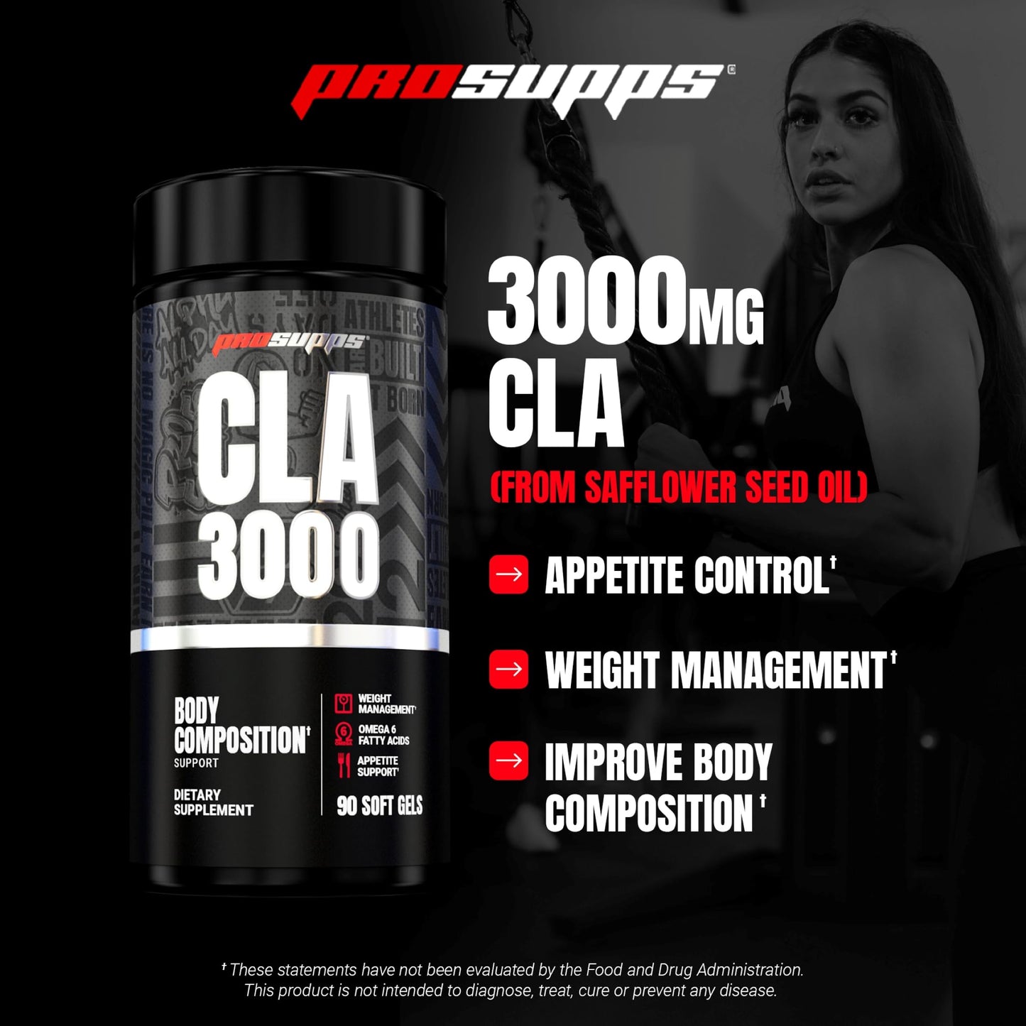 ProSupps CLA 3000 Lean Body Composition Support Softgels 90 Count