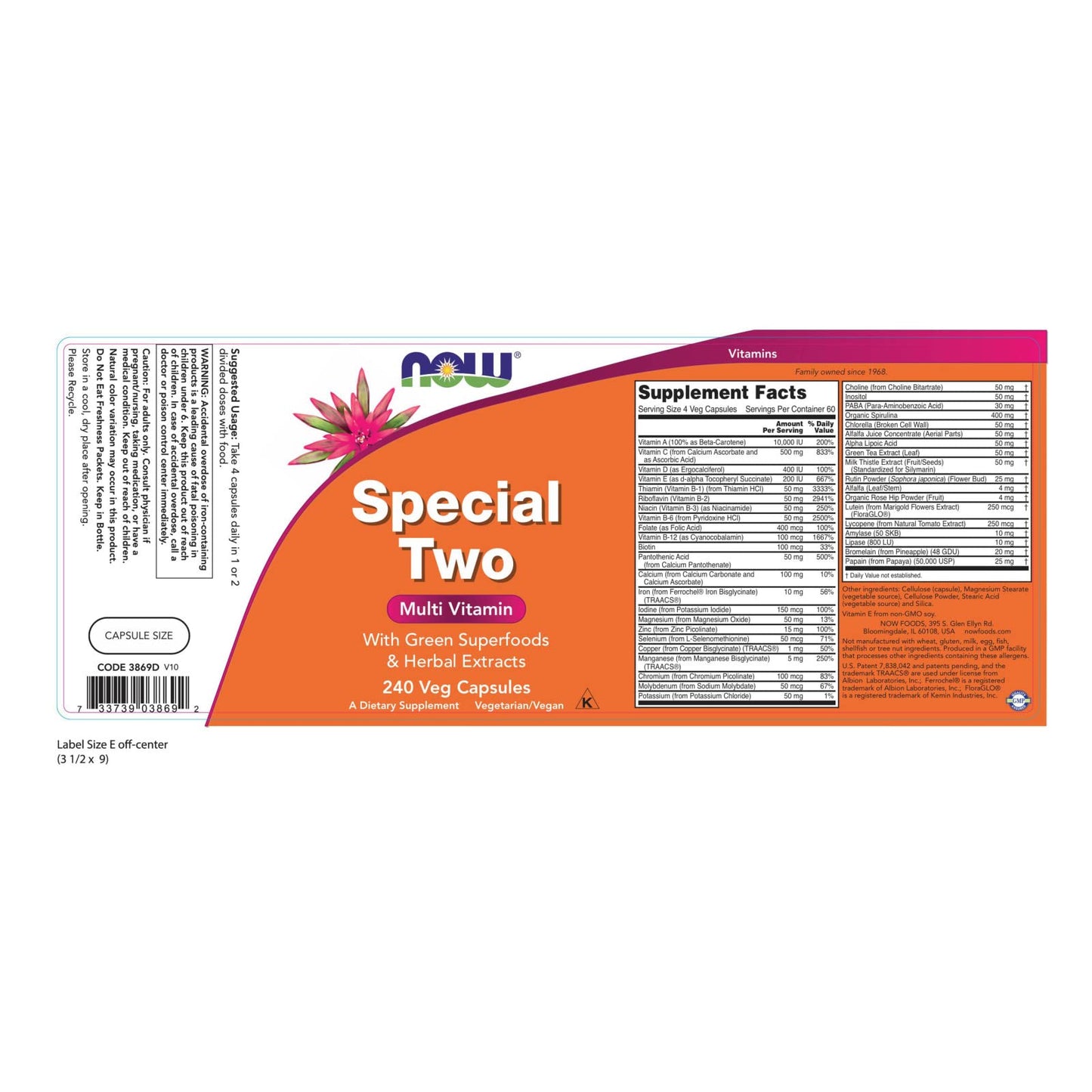 NOW Foods Now Special Two Capsules 480