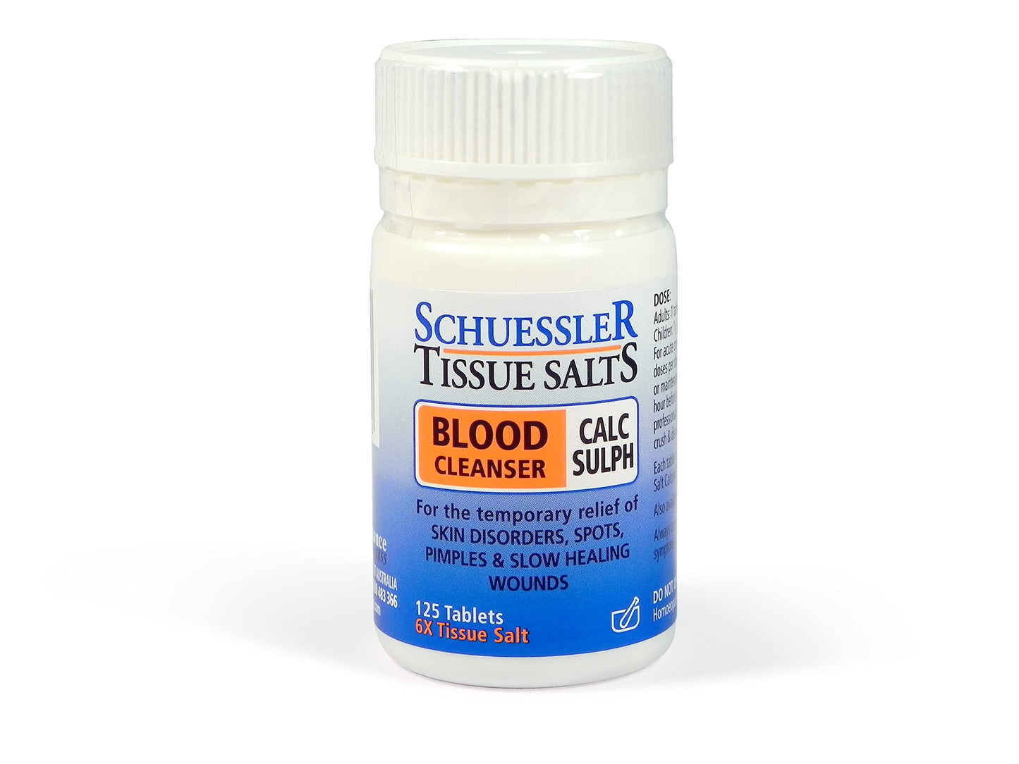 Schuessler Tissue Salts Calc Sulph No. 3 6X Cell Salts, 125 Tablets