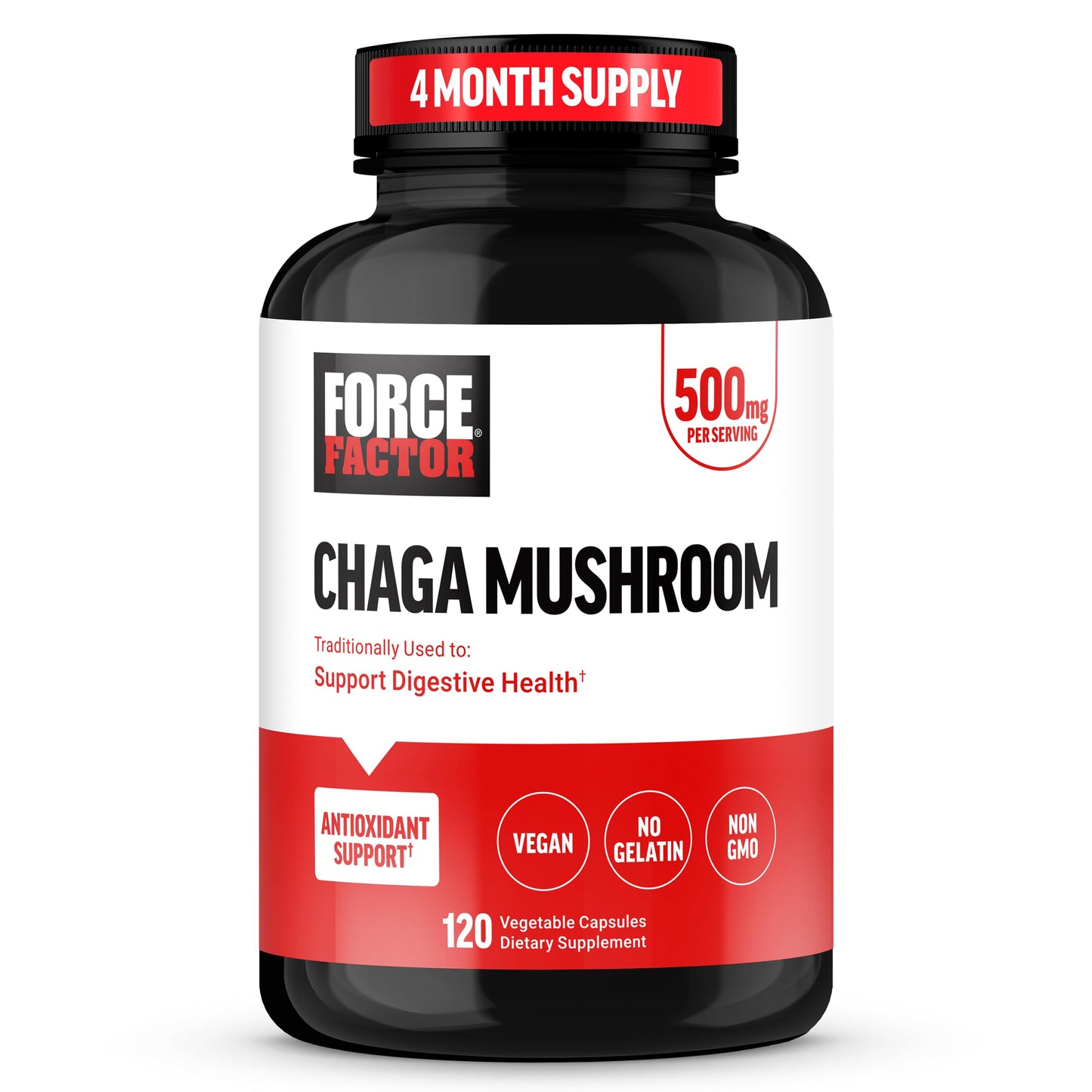 Force Factor Chaga Mushrooms Capsule 120 Count