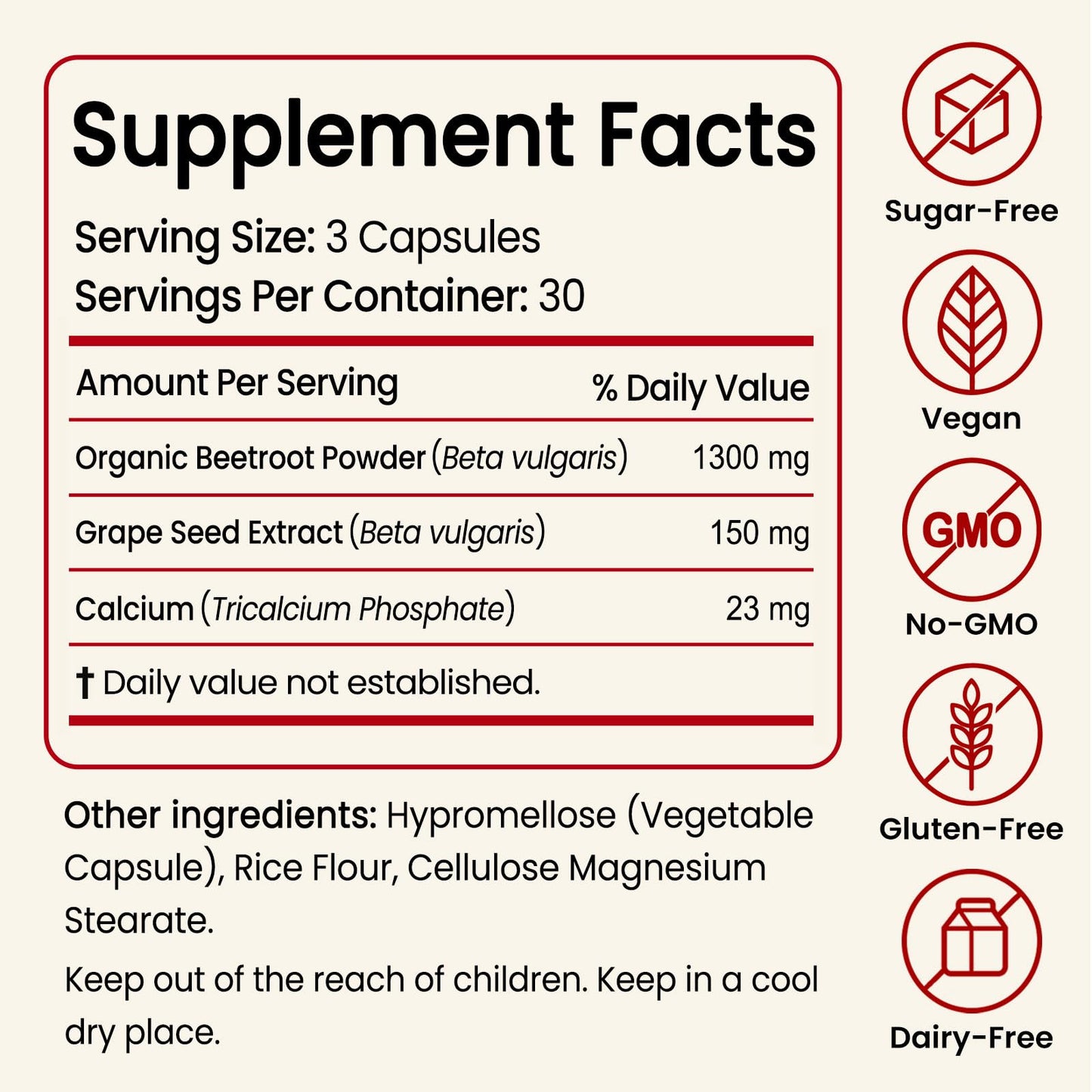 Nutrise Official Beetroot Capsules Capsule 2 Bottle