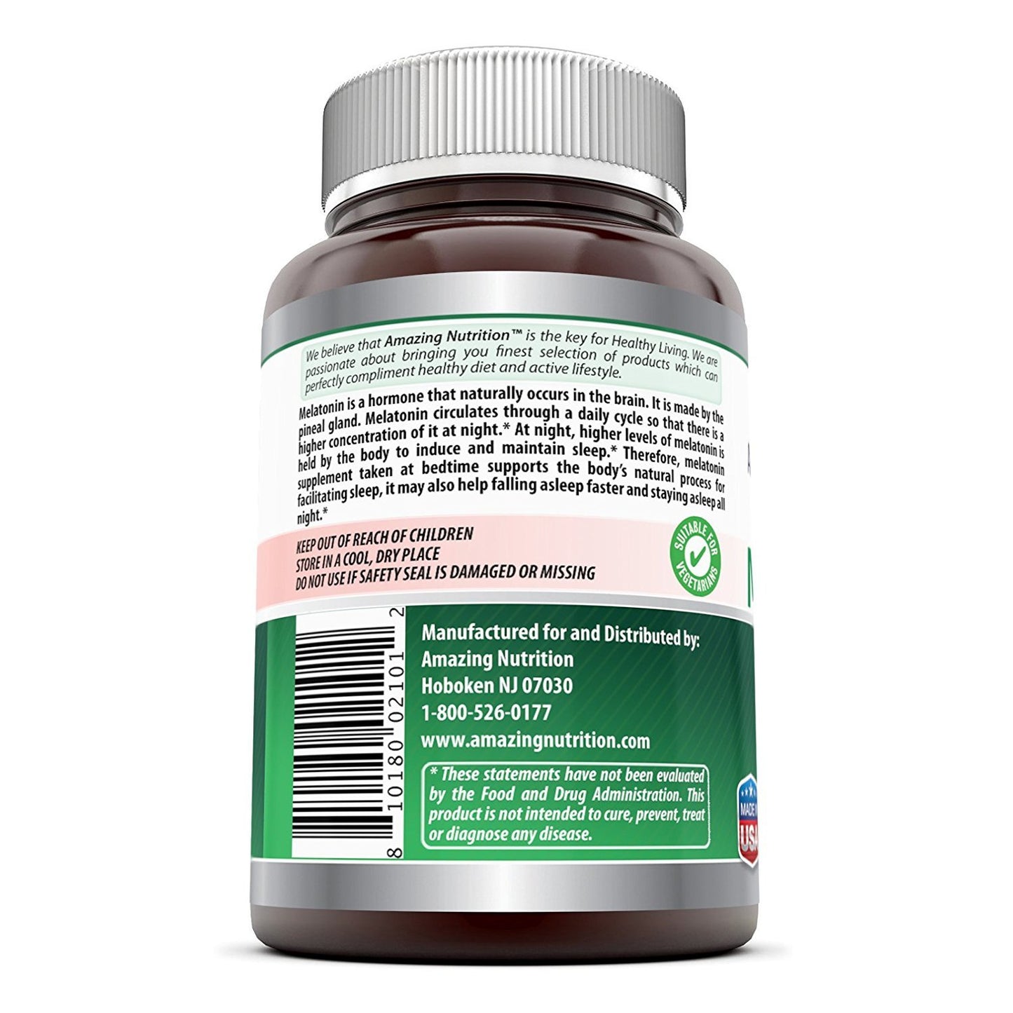 Amazing Nutrition Melatonin 10mg Tablets, 240 Count
