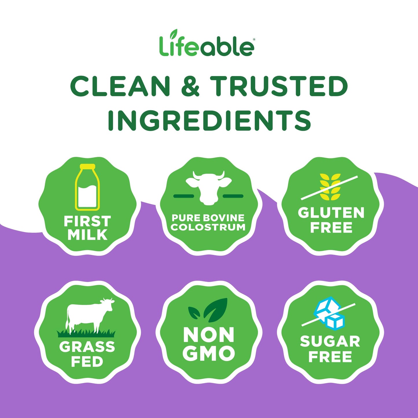 Lifeable Bovine Colostrum Powder 2.1 Ounce (Pack of 1)