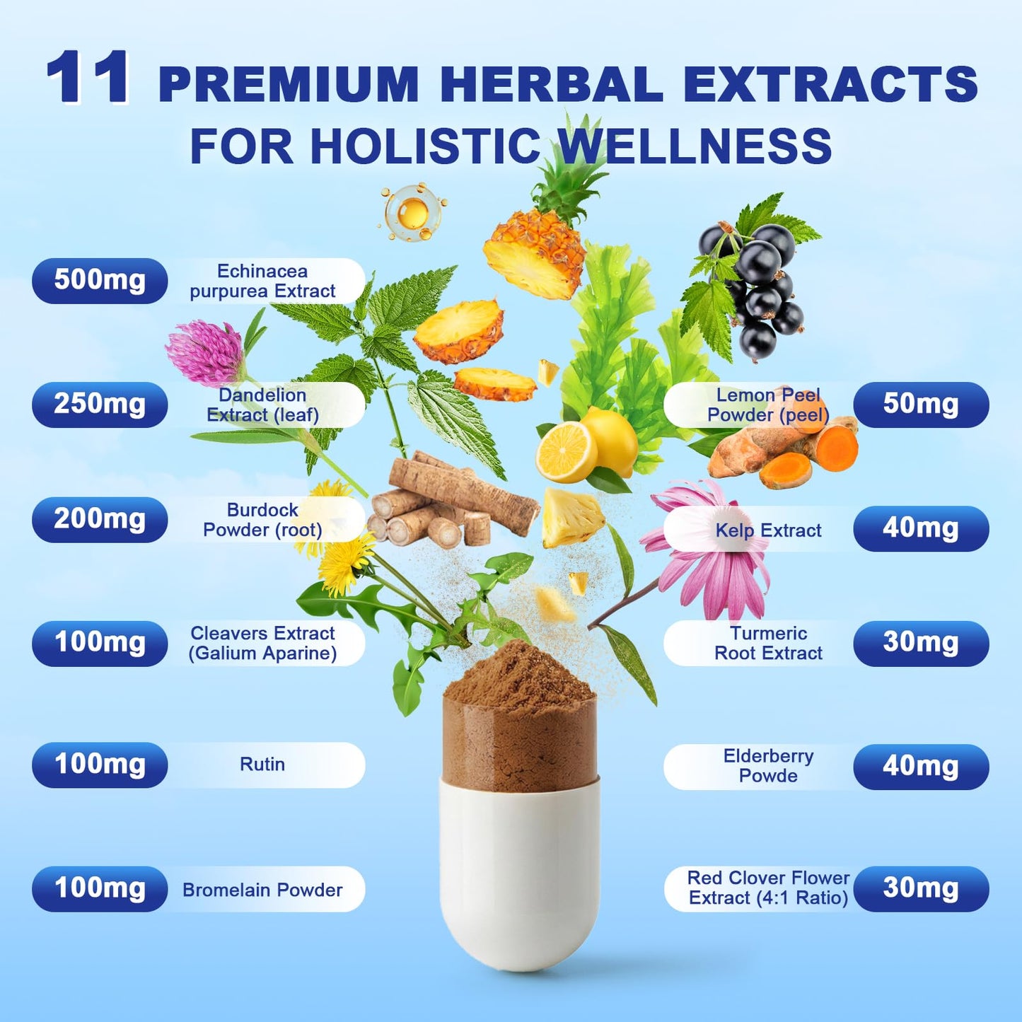 HUXINSK Lymphatic Drainage 120 Capsules