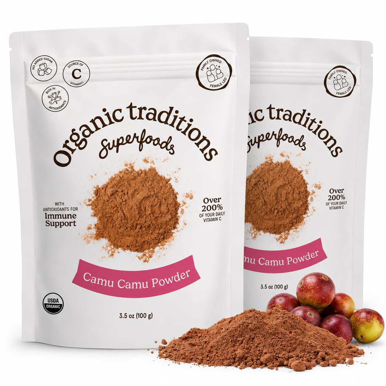 Organic Traditions Camu Camu Berry Powder Pack of 2